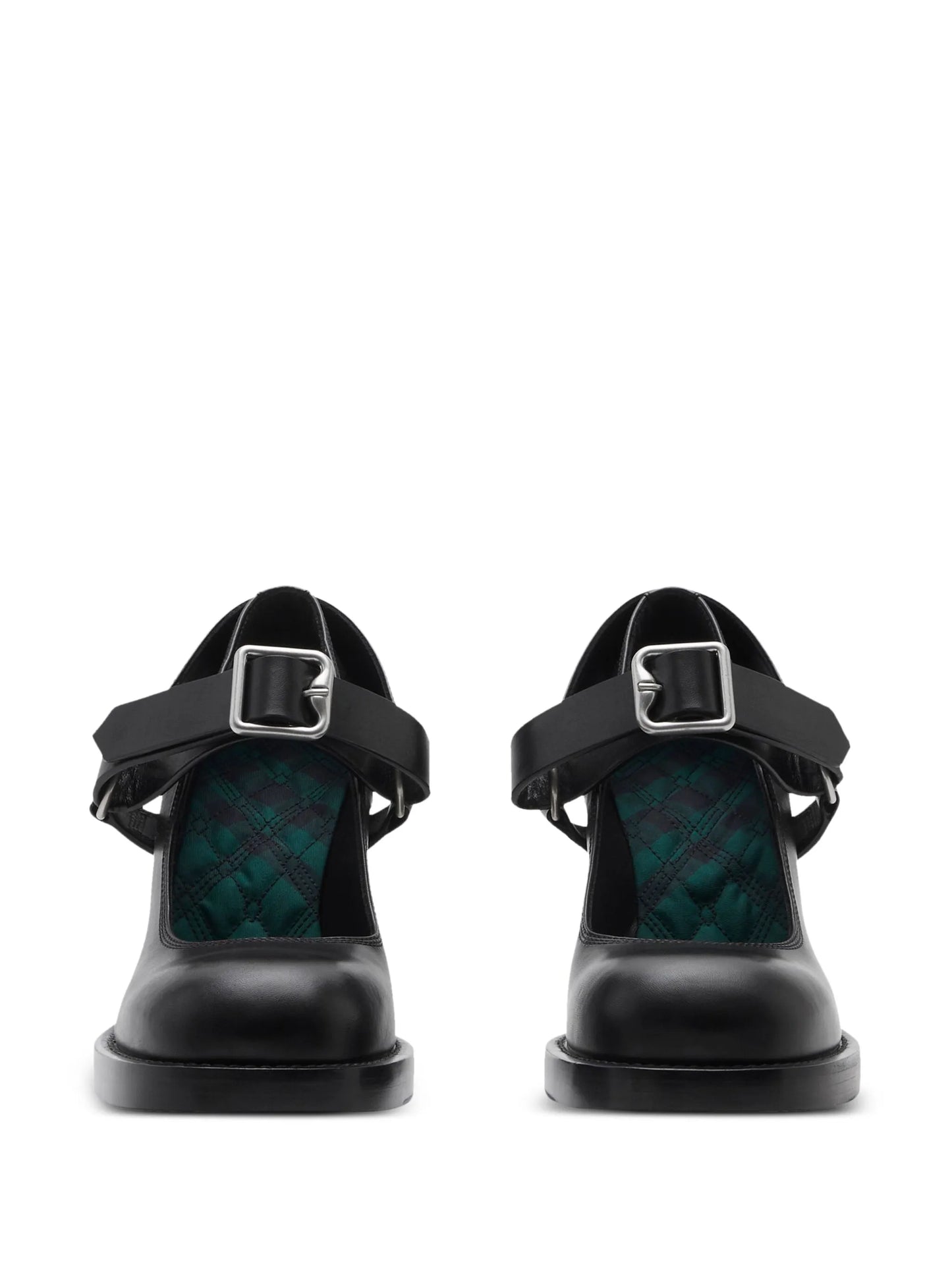 Stirrup 85mm leather pumps