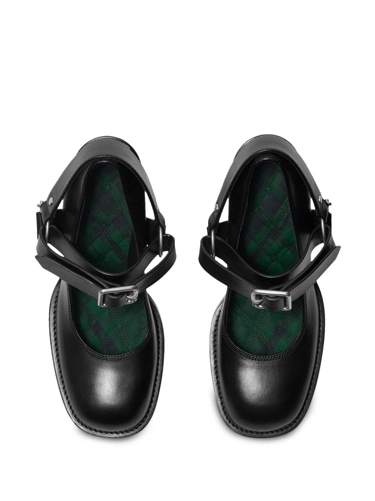 Stirrup 85mm leather pumps