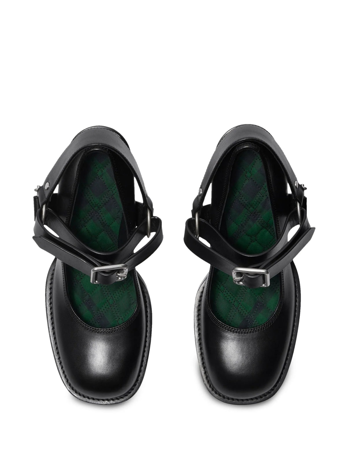 Stirrup 85mm leather pumps