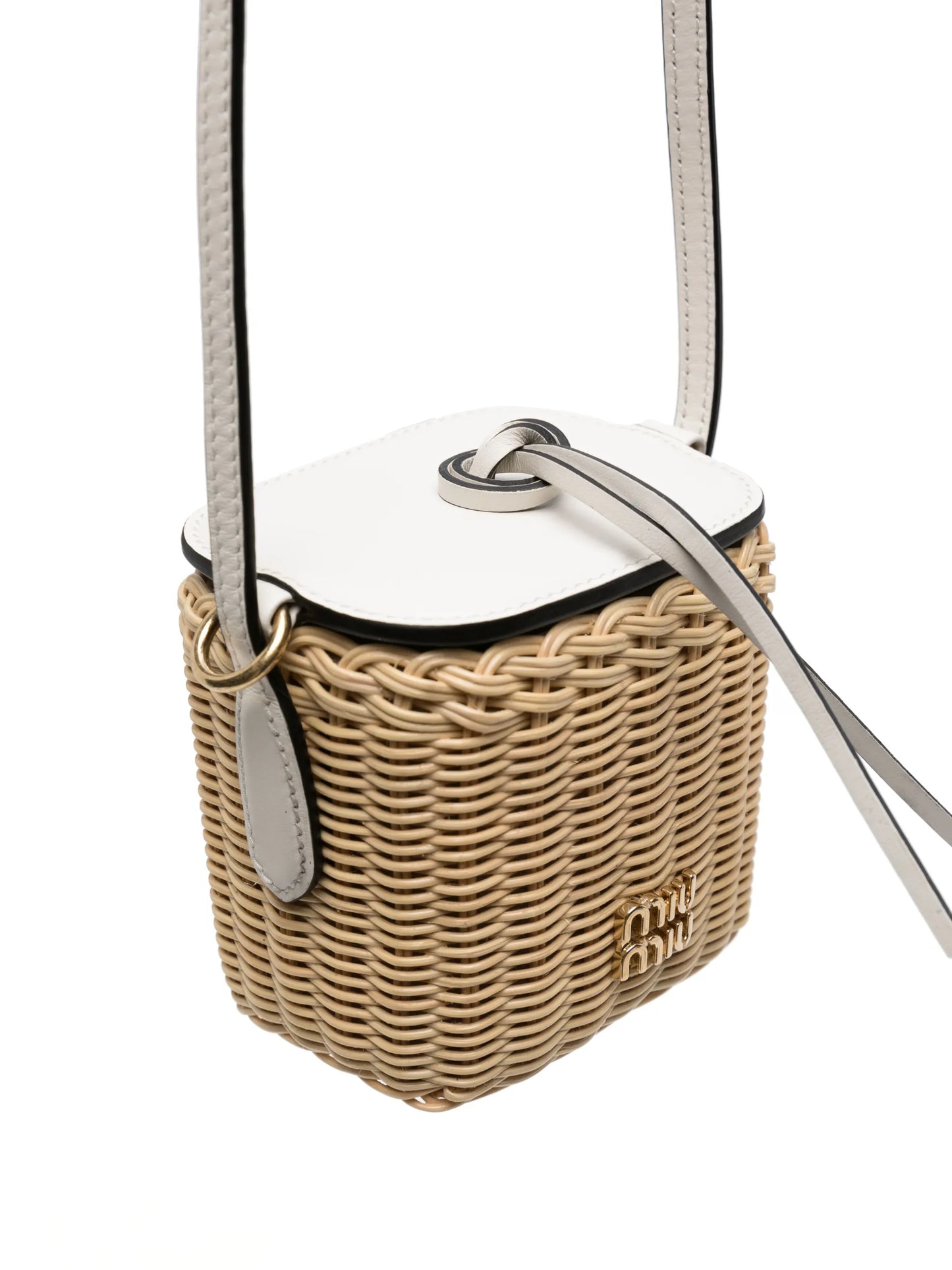 woven-wicker mini basket bag