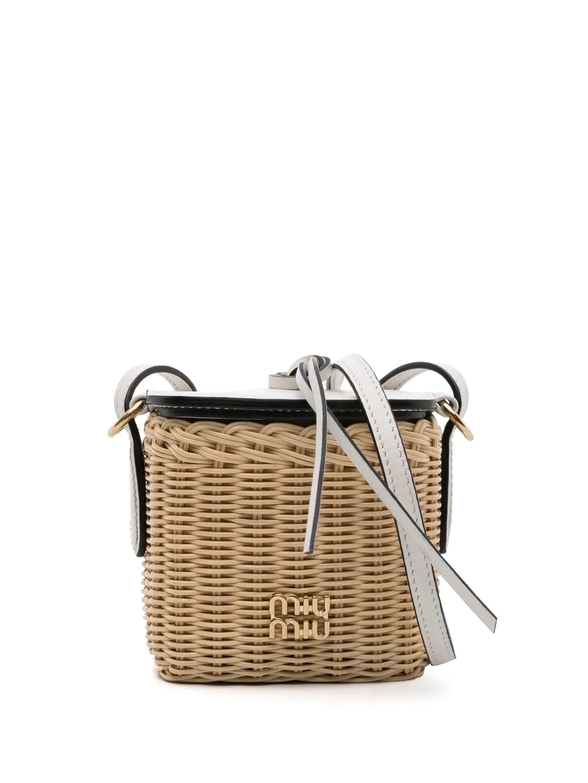 woven-wicker mini basket bag