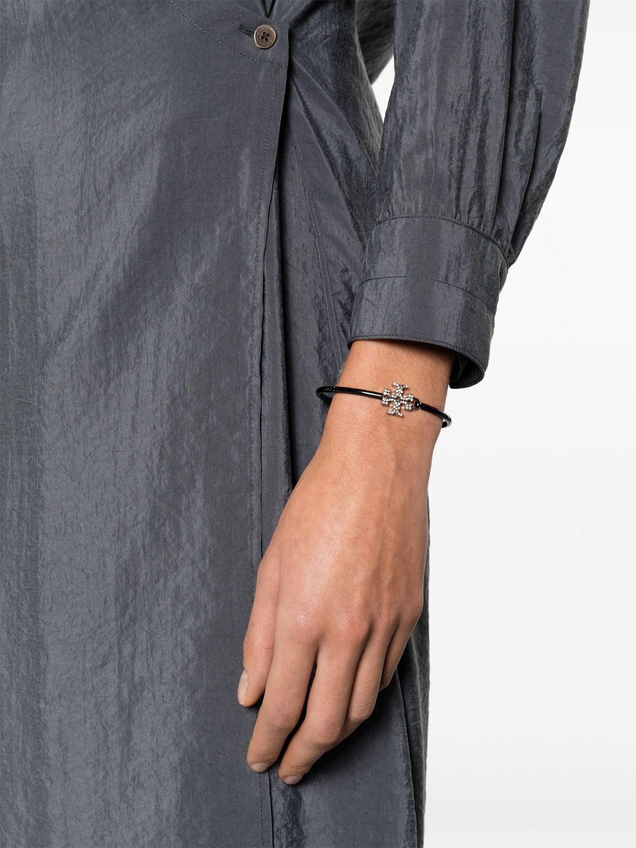 Eleanor Double T hinged bracelet
