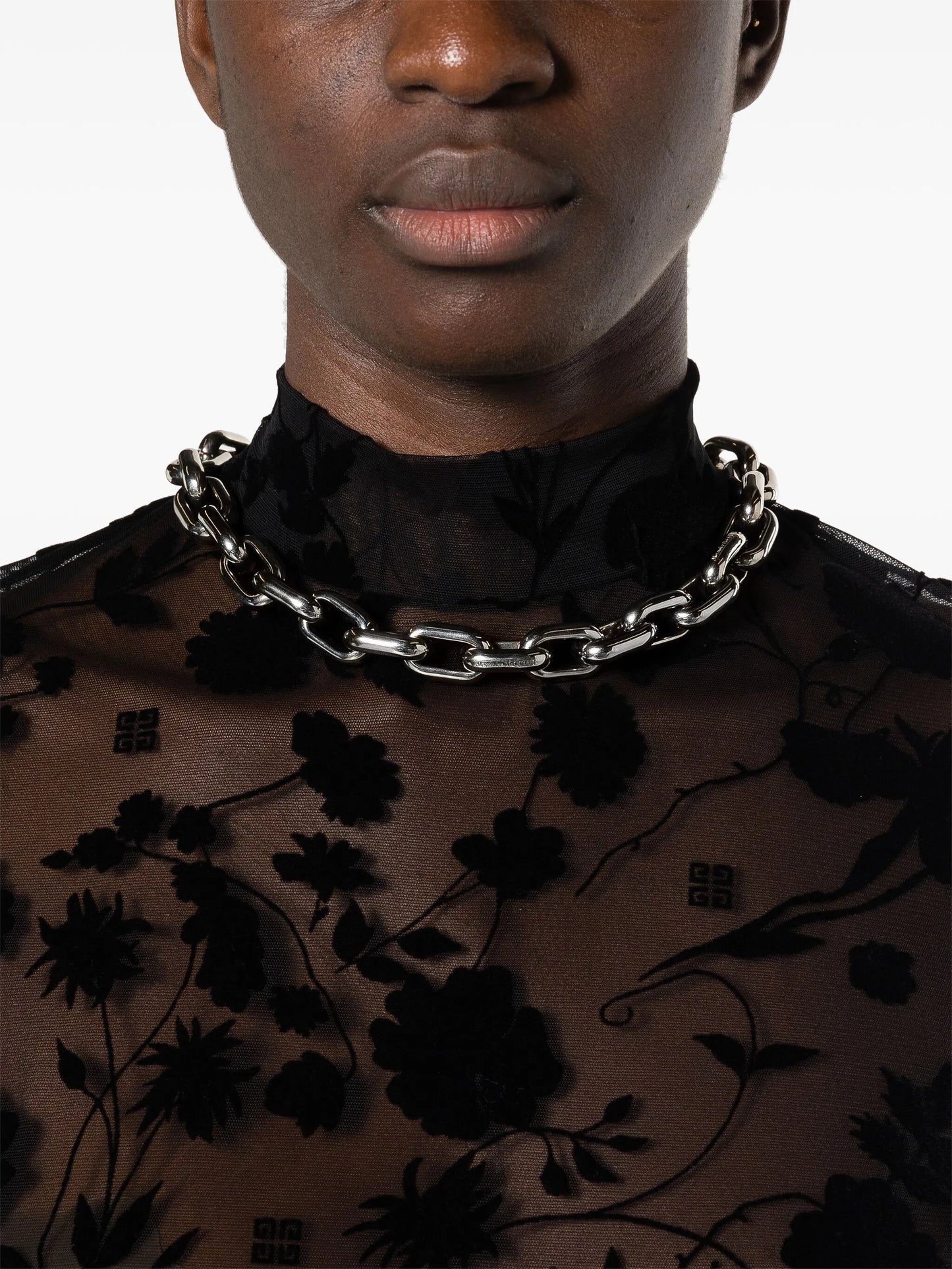 Peak chunky-chain necklace