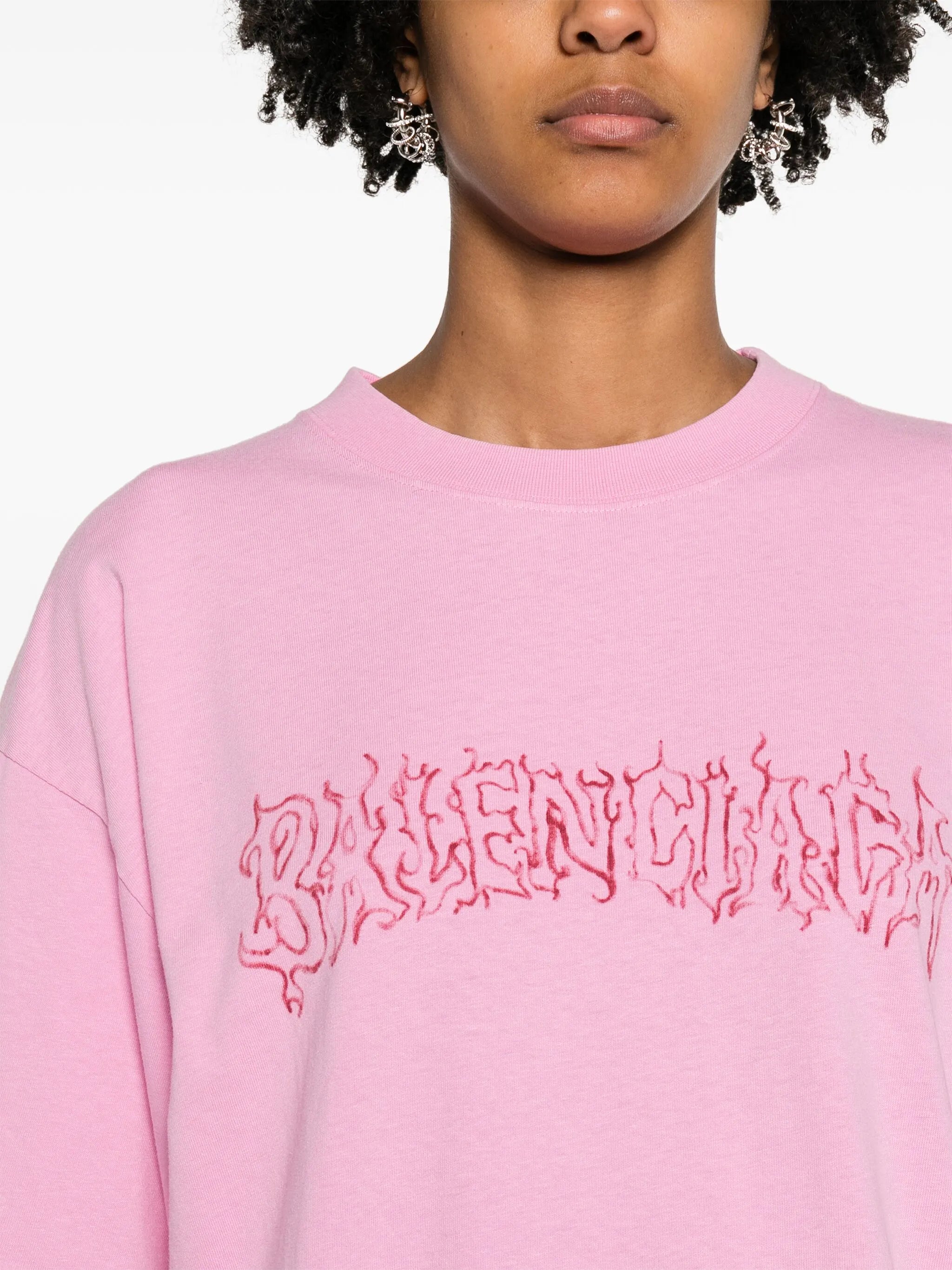 logo-print cotton T-shirt