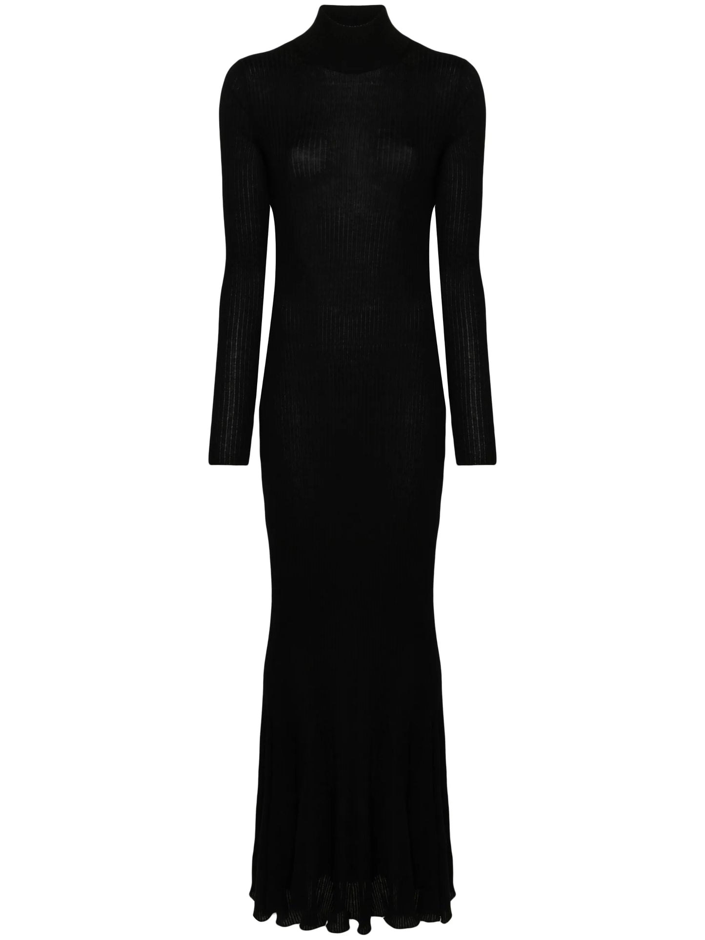 ribbed cashmere maxi dress