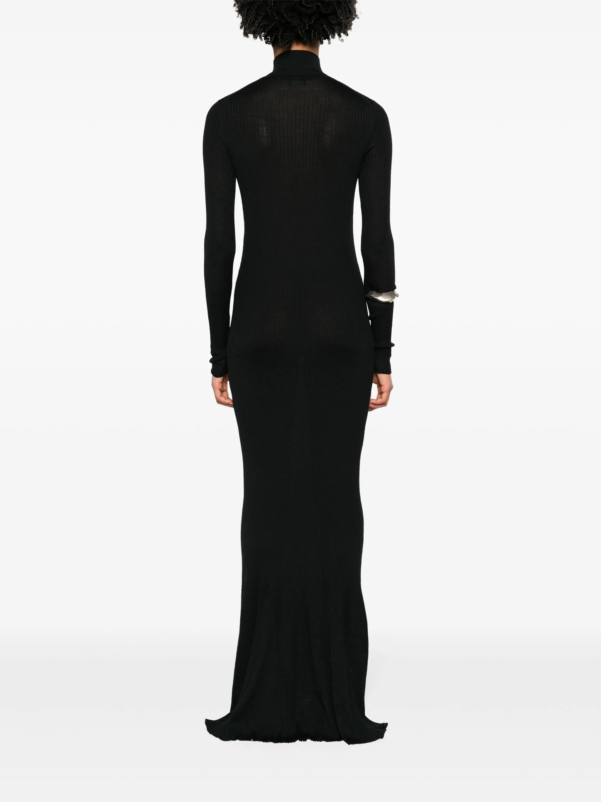 ribbed cashmere maxi dress