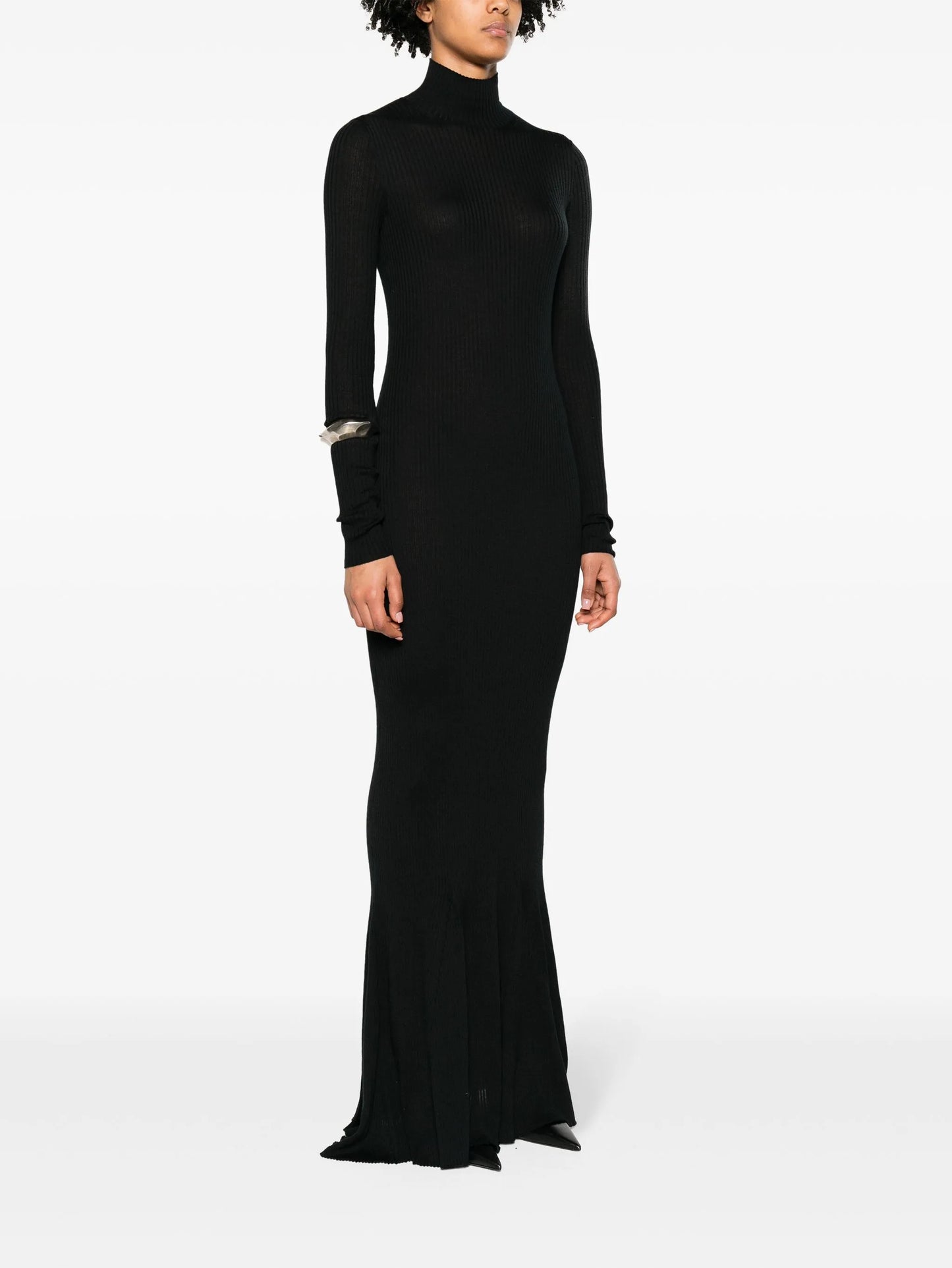 ribbed cashmere maxi dress