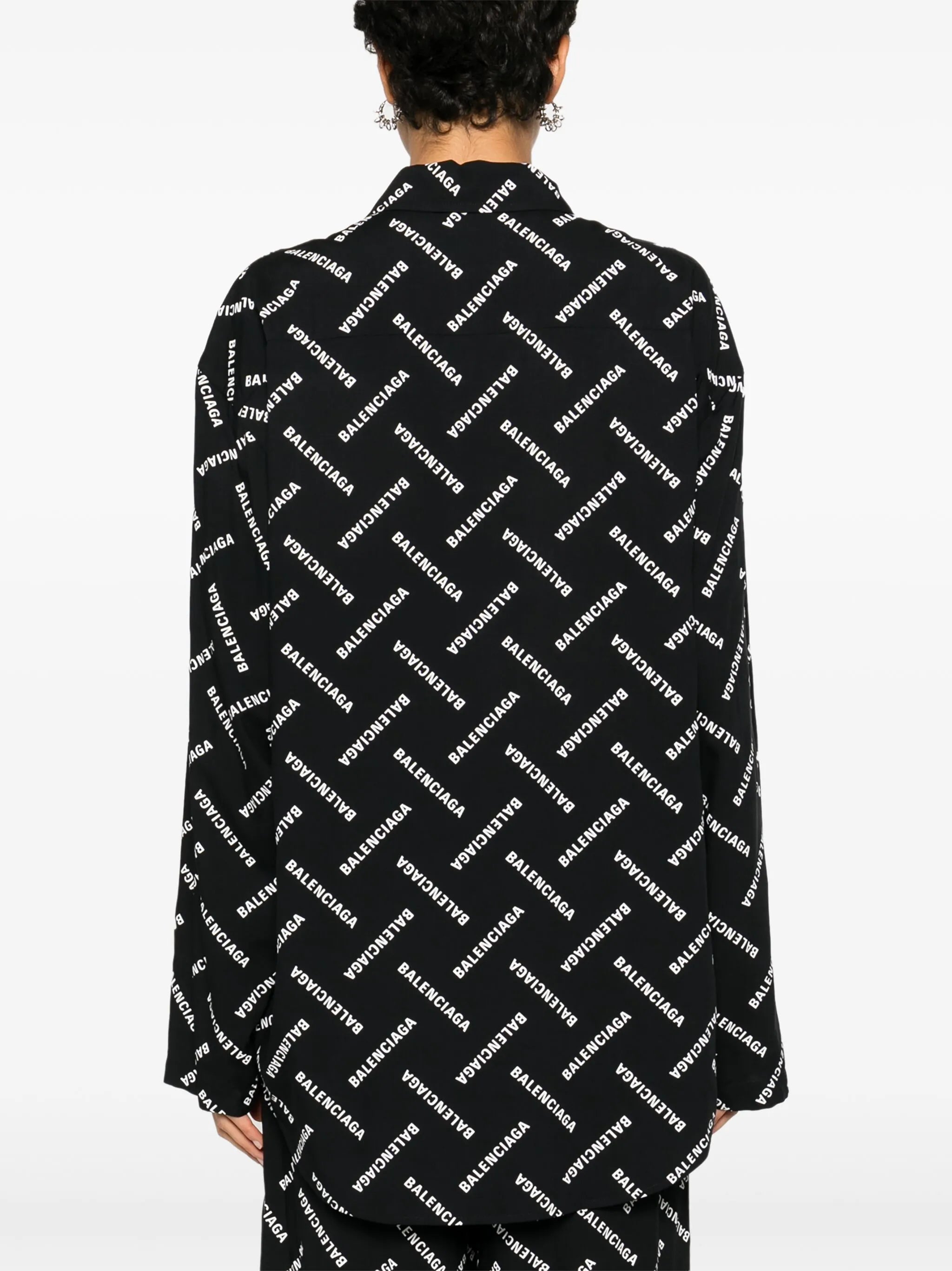 logo-print shirt