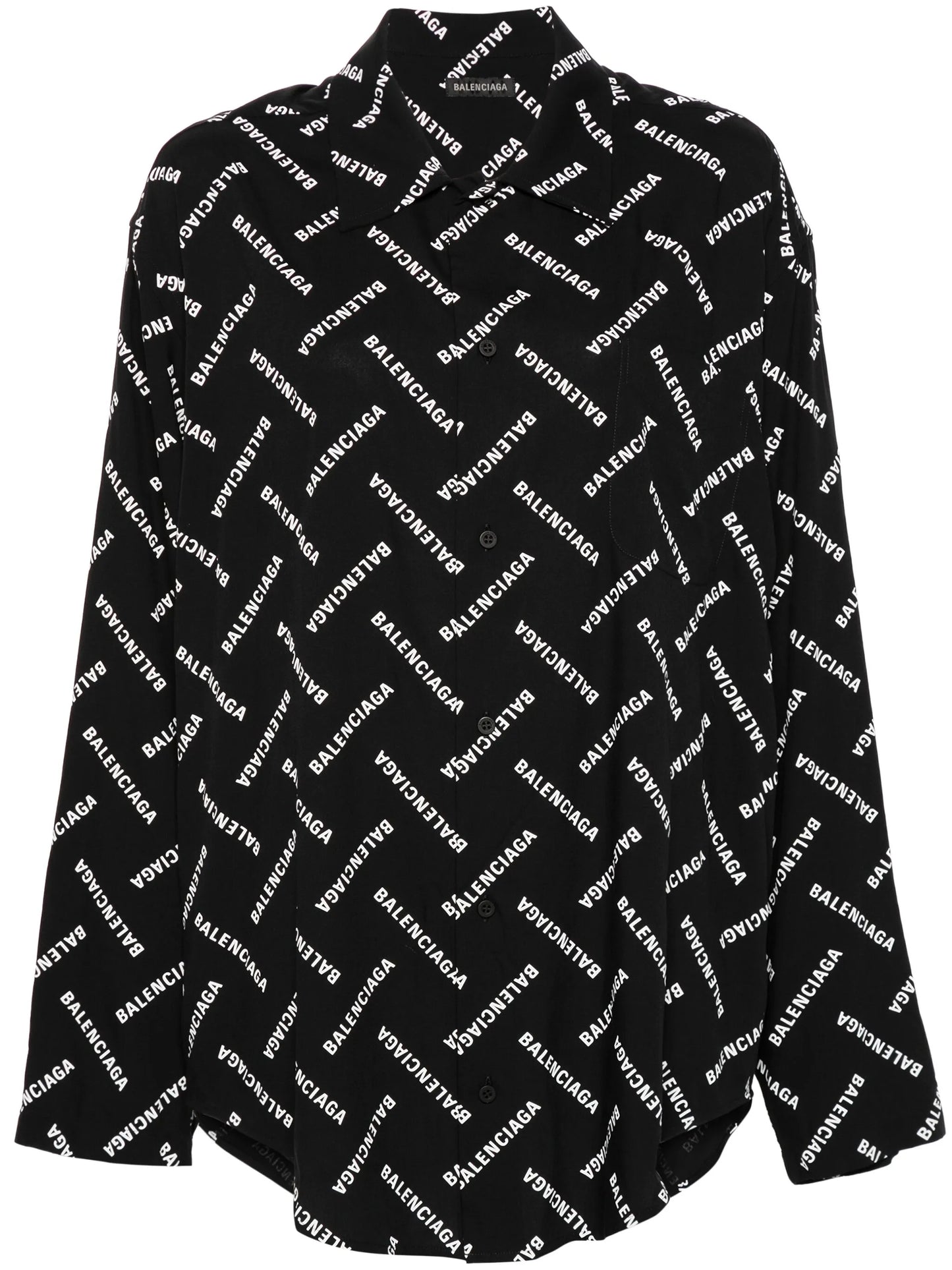 logo-print shirt