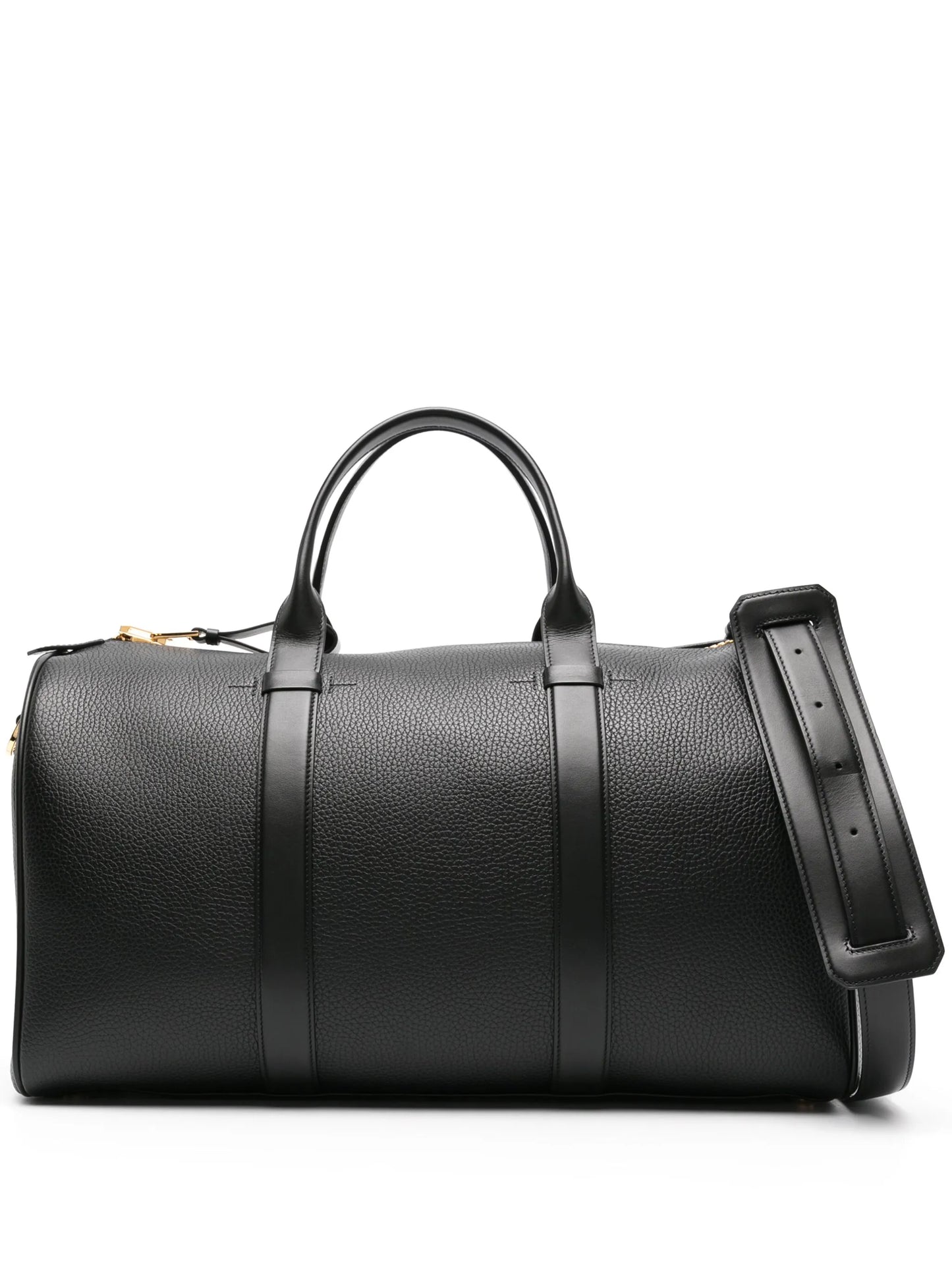 grained leather holdall
