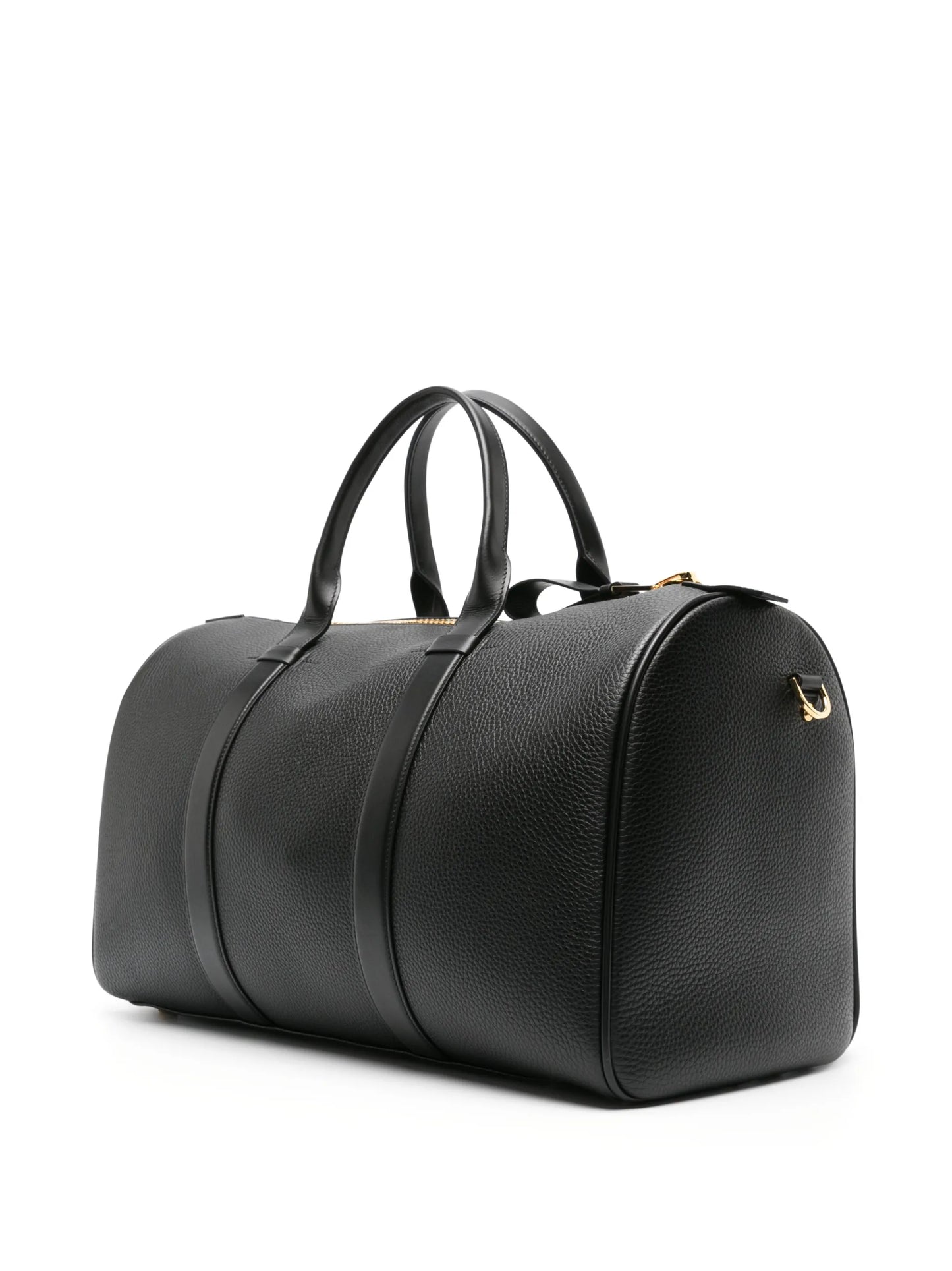 grained leather holdall