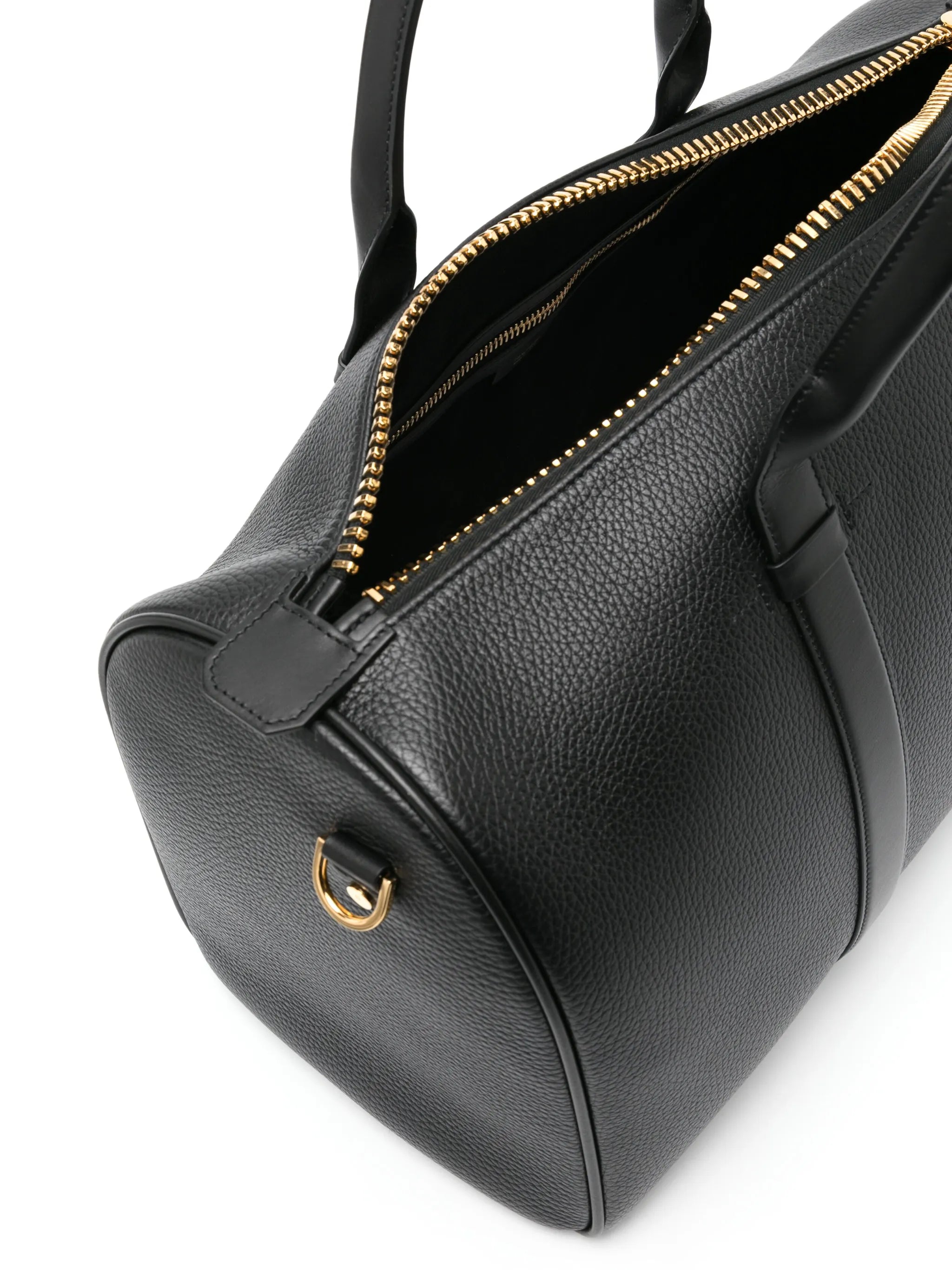 grained leather holdall