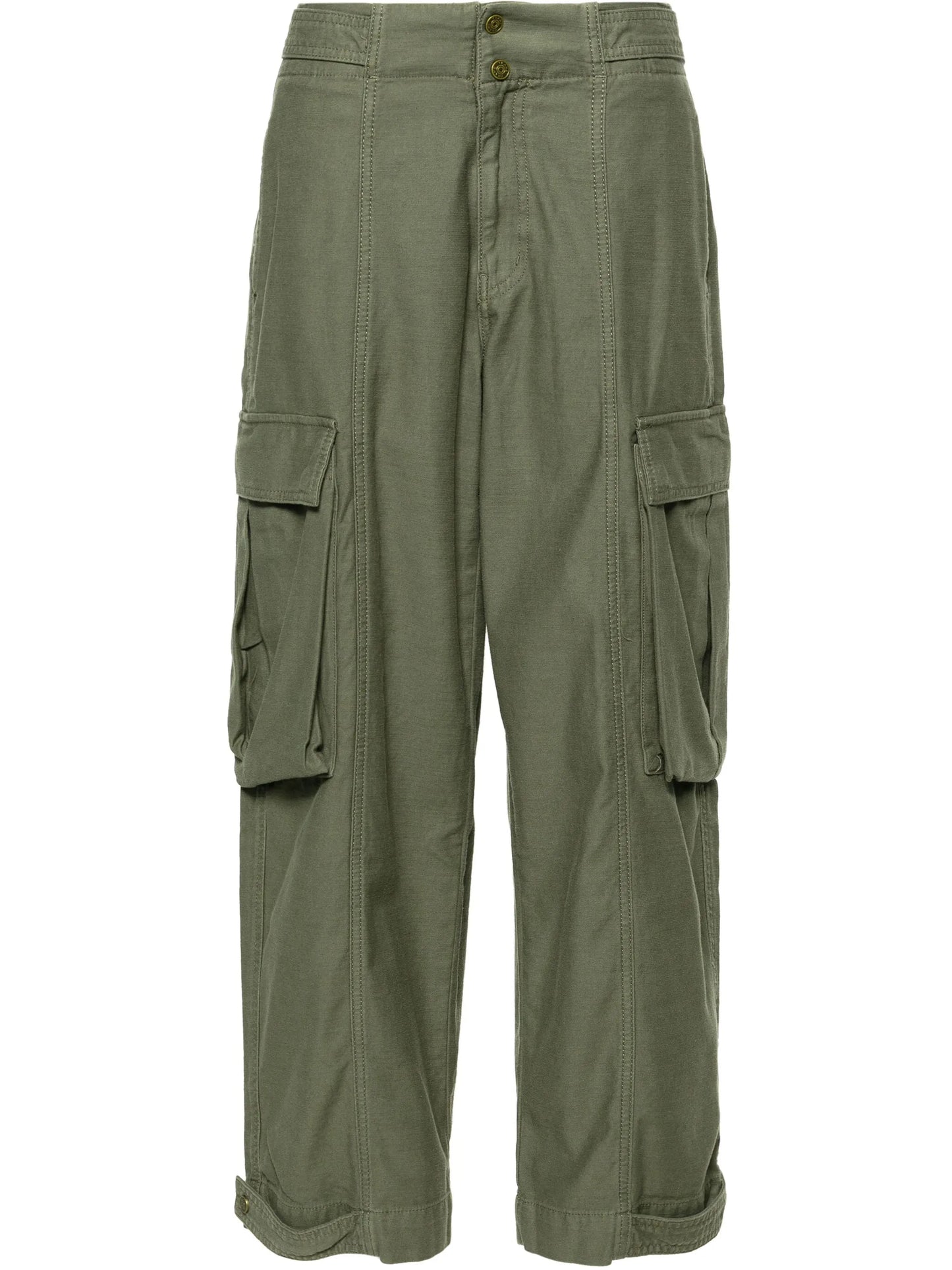 wide-leg cargo trousers