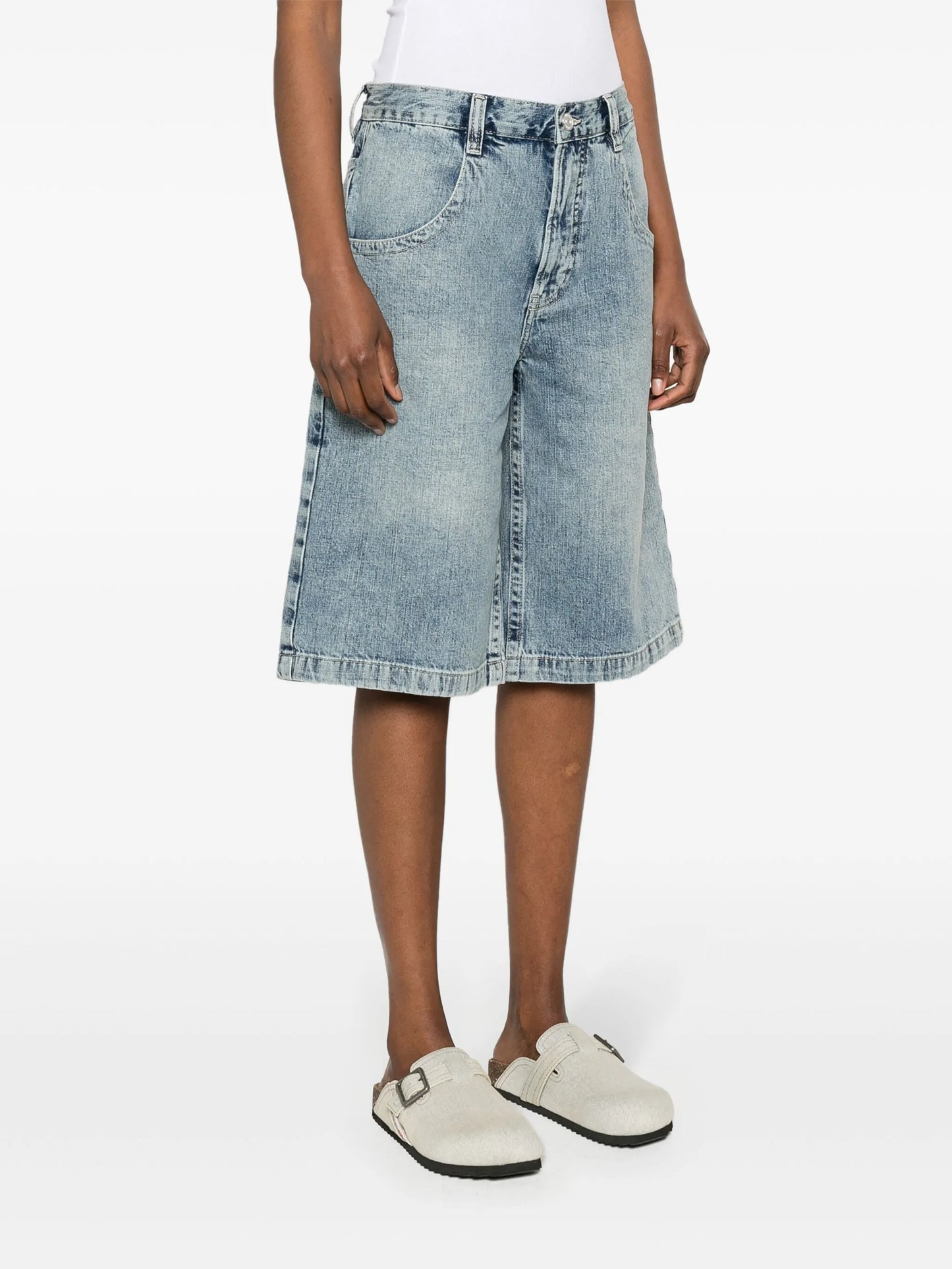 Skater denim shorts