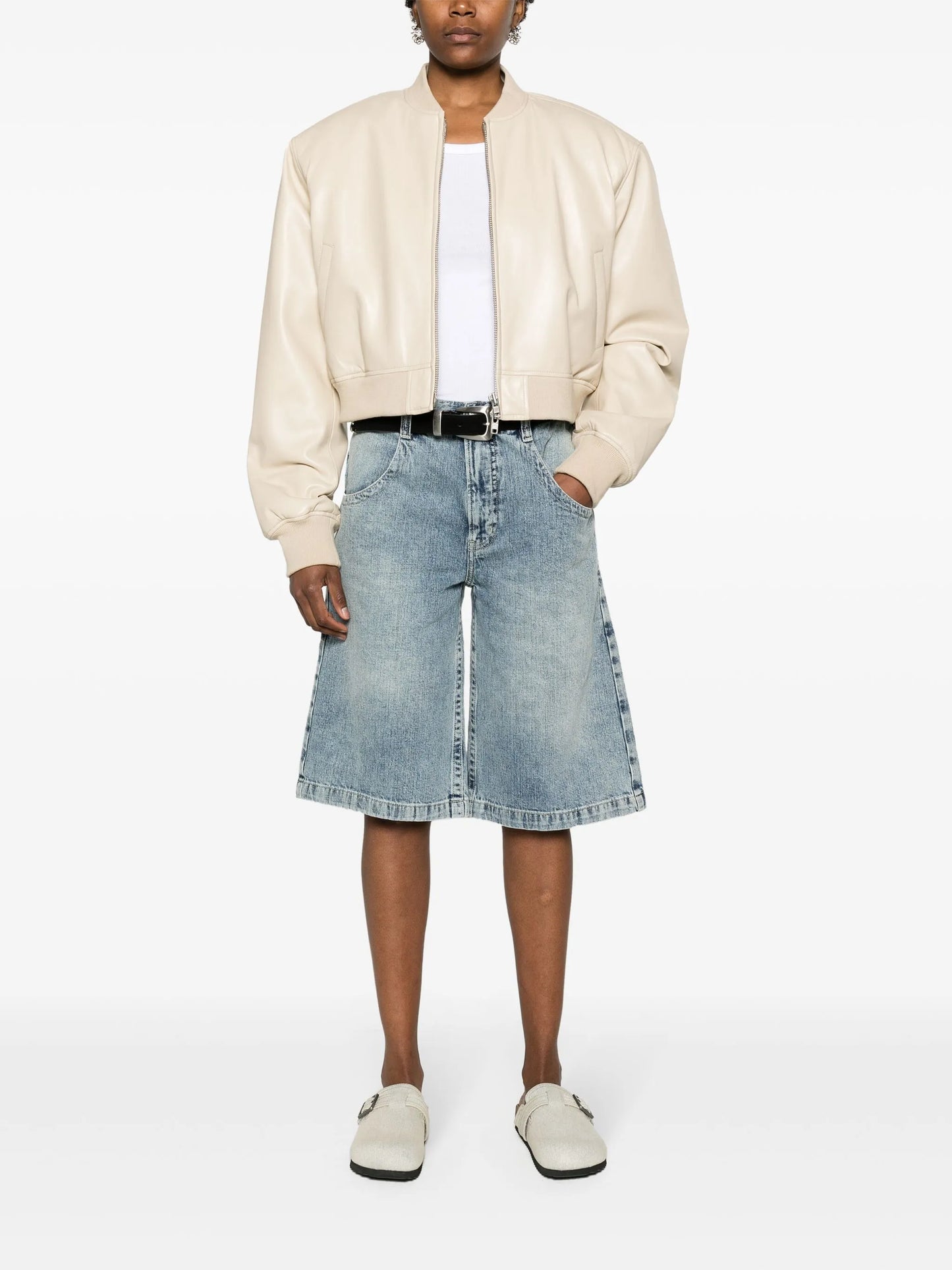 Skater denim shorts