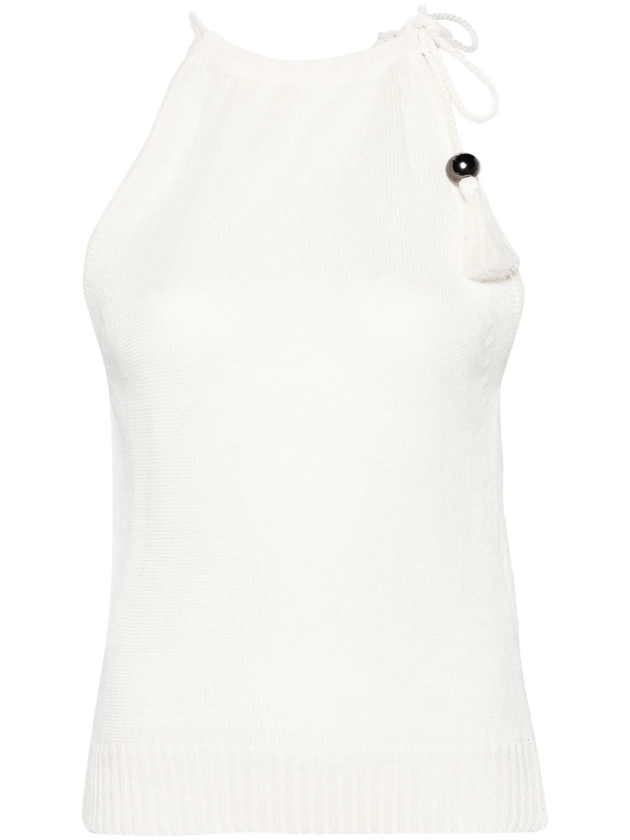 Moriana halterneck linen top