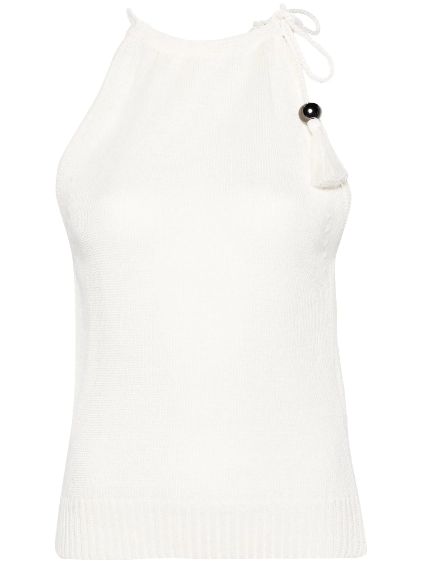 Moriana halterneck linen top