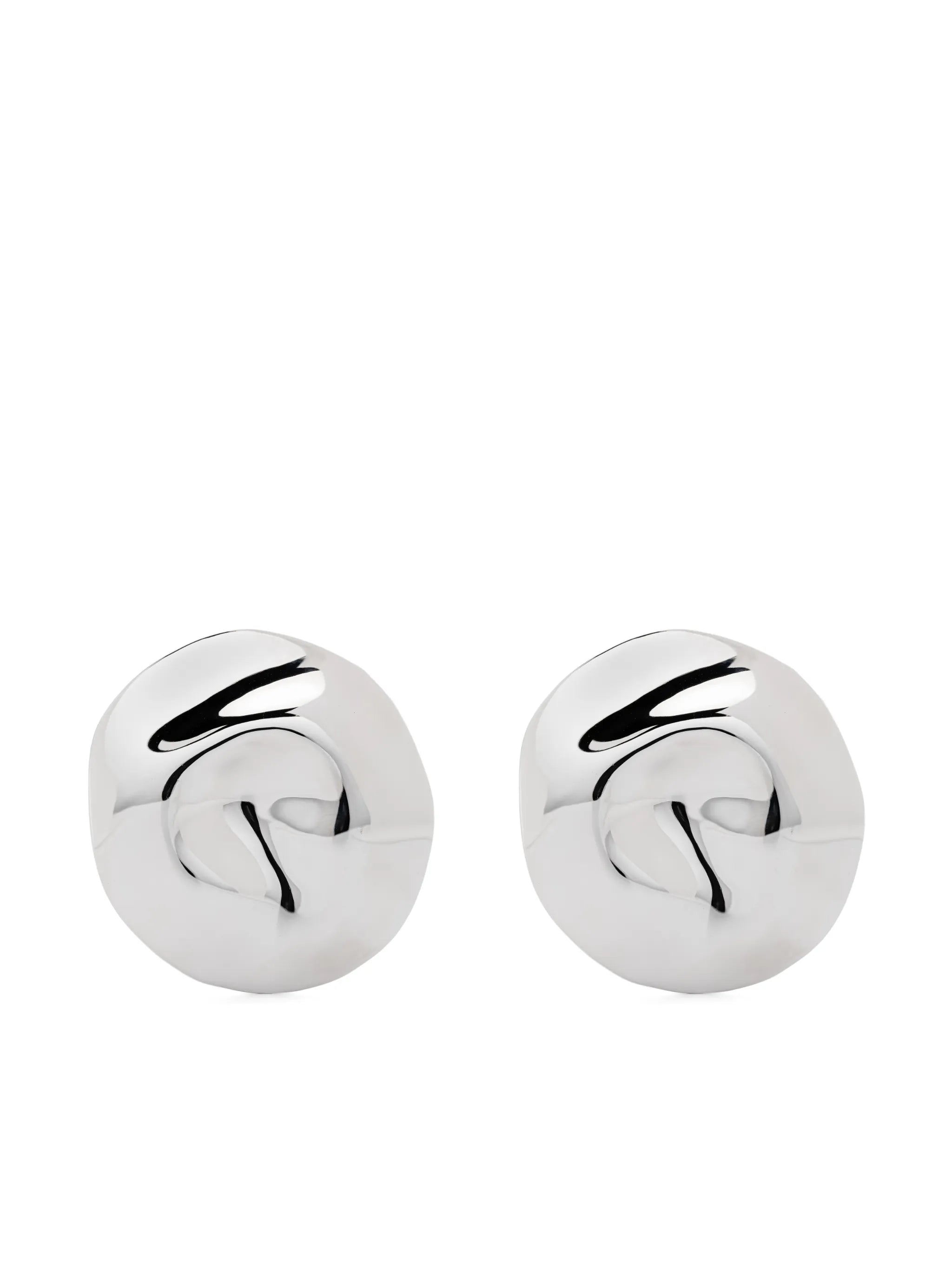 Beam polished circular earrings