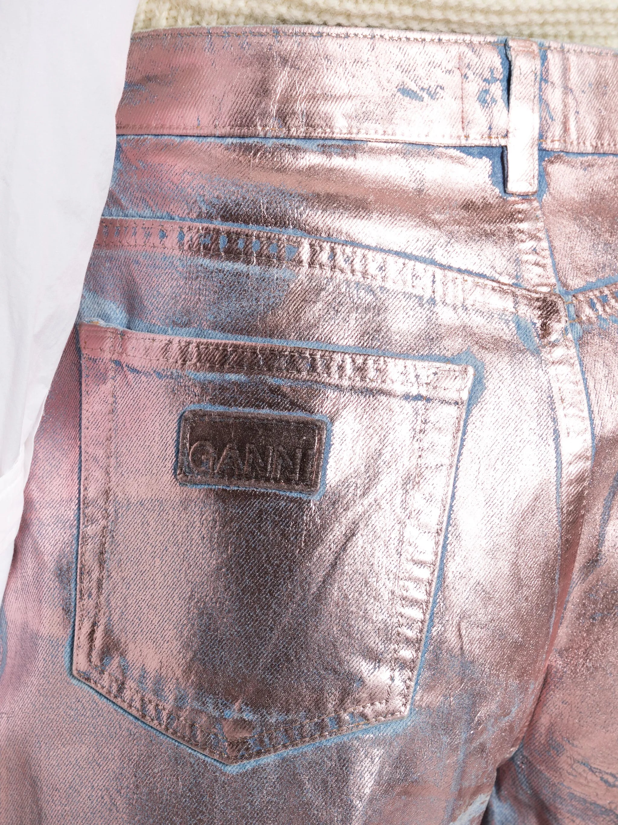 Foil Stary high-rise tapered-leg jeans