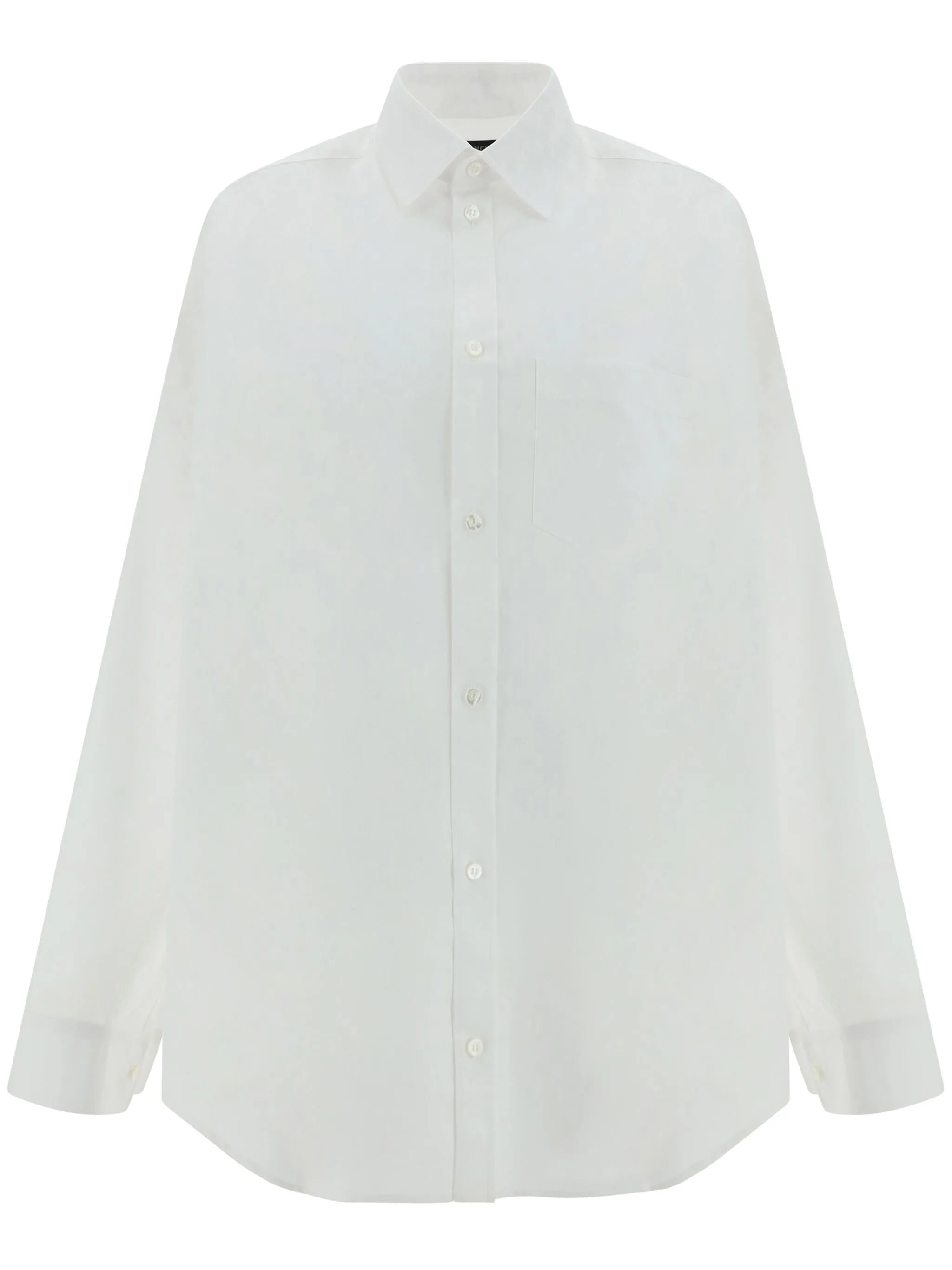 drop-shoulder cotton shirt