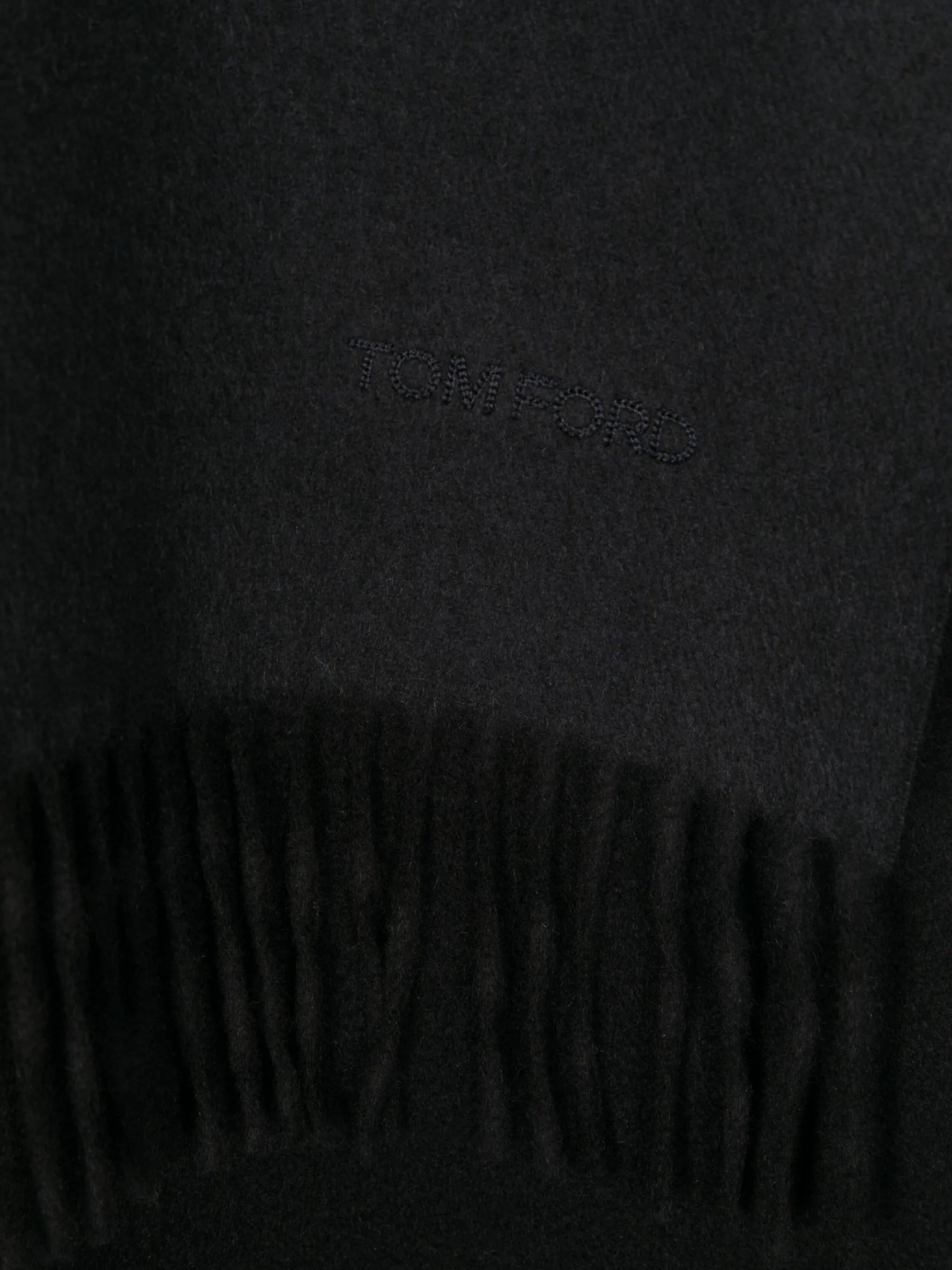 fringed cashmere scarf