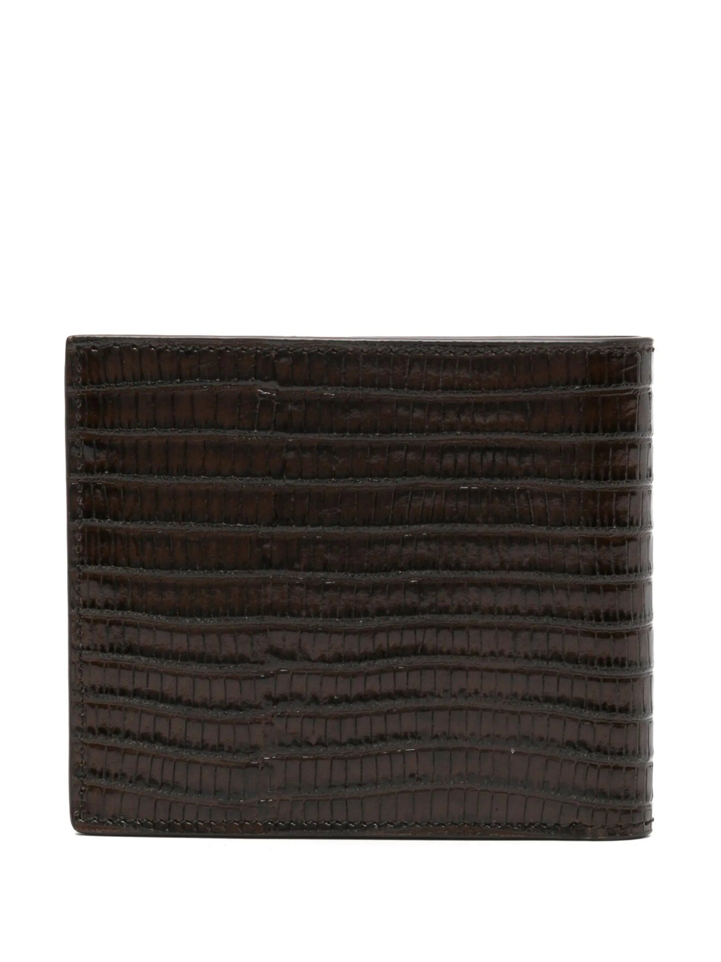 crocodile-emboossed leather cardholder