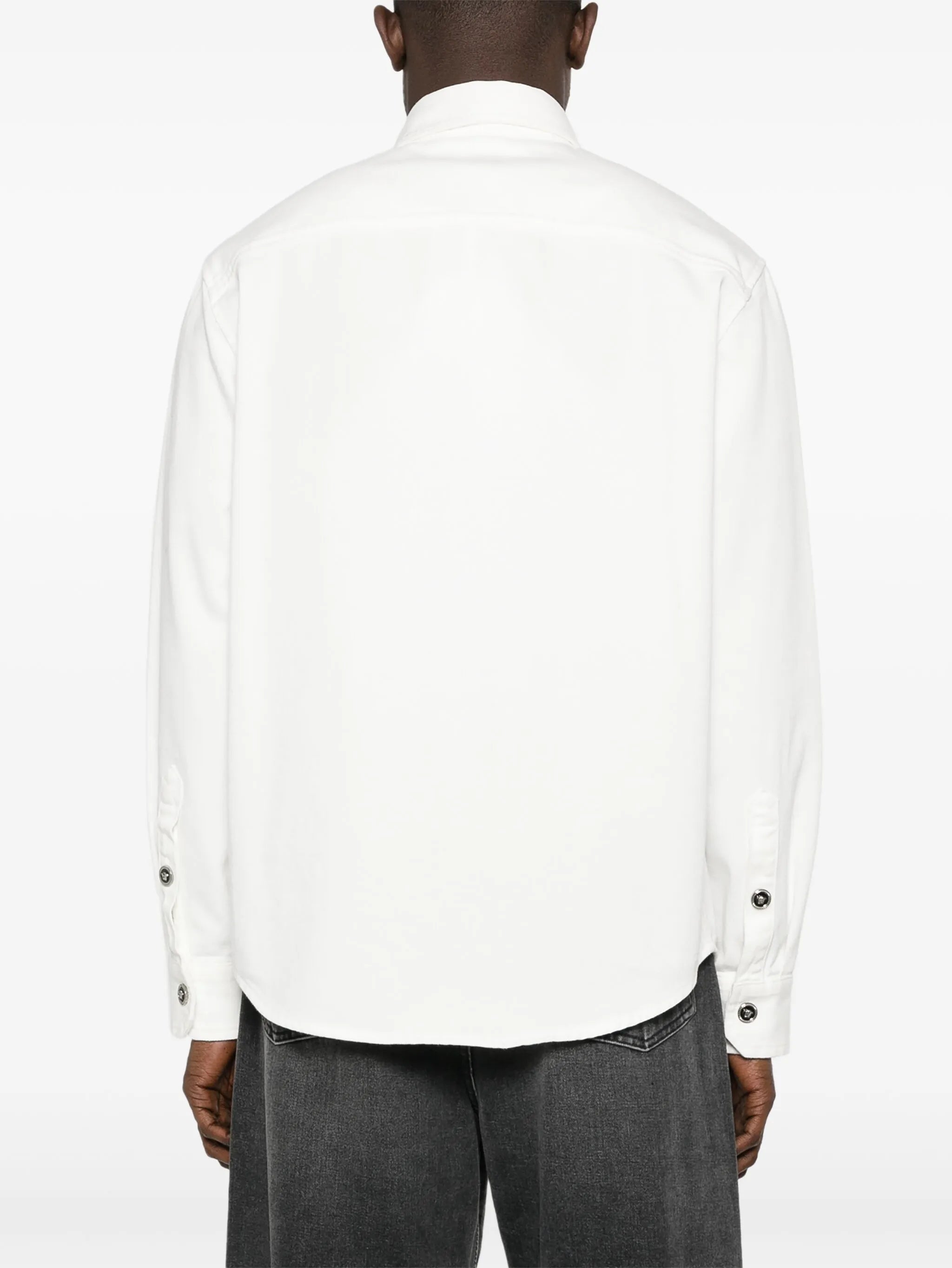 Medusa-buttons cotton shirt