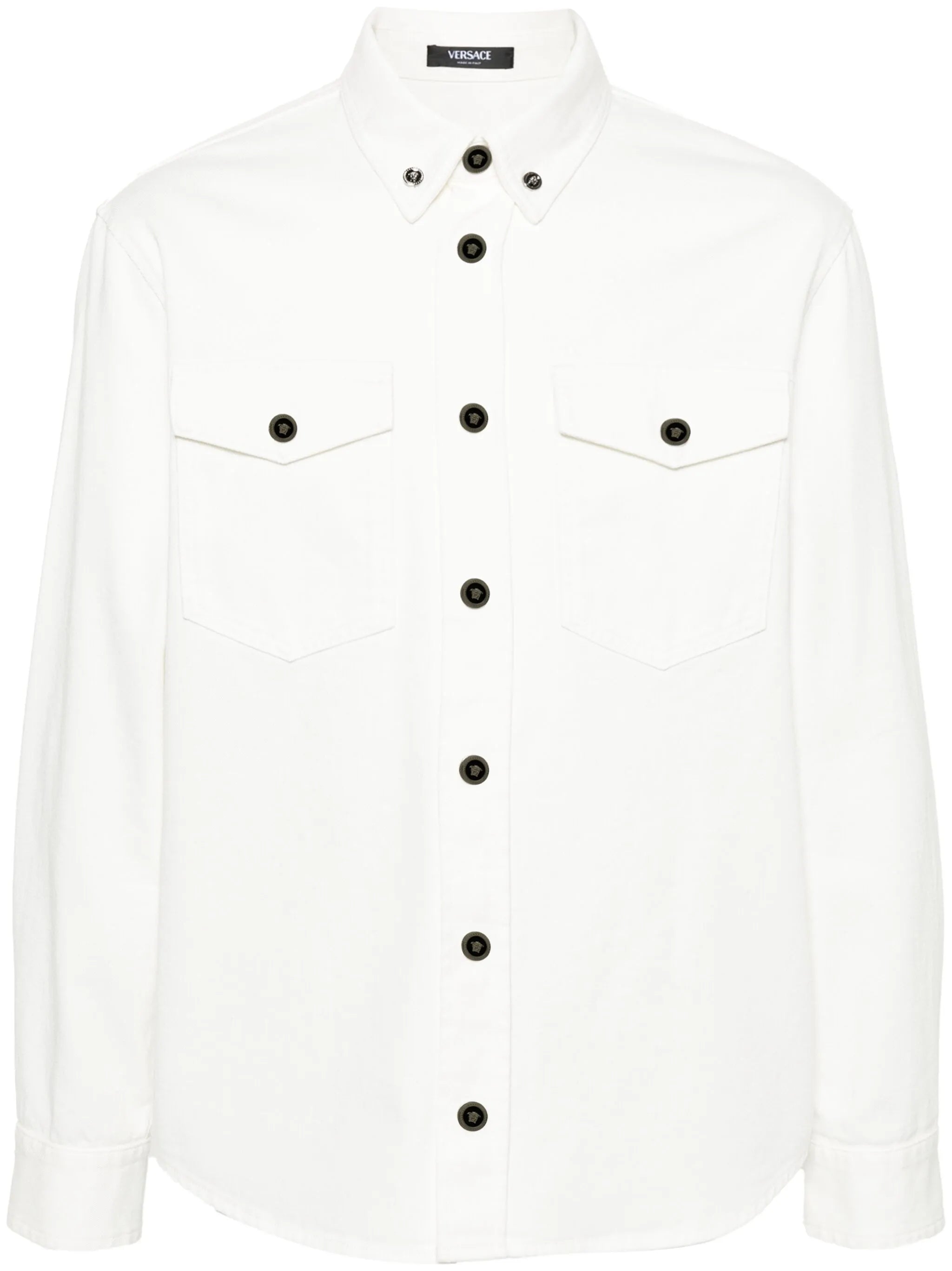 Medusa-buttons cotton shirt
