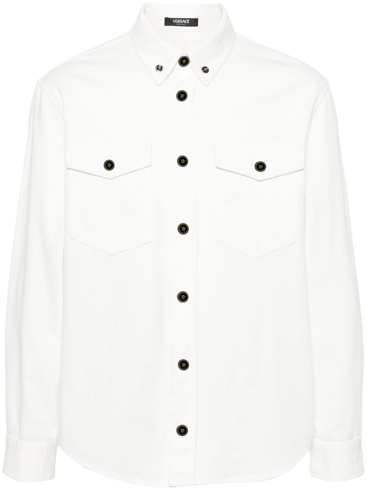 Medusa-buttons cotton shirt