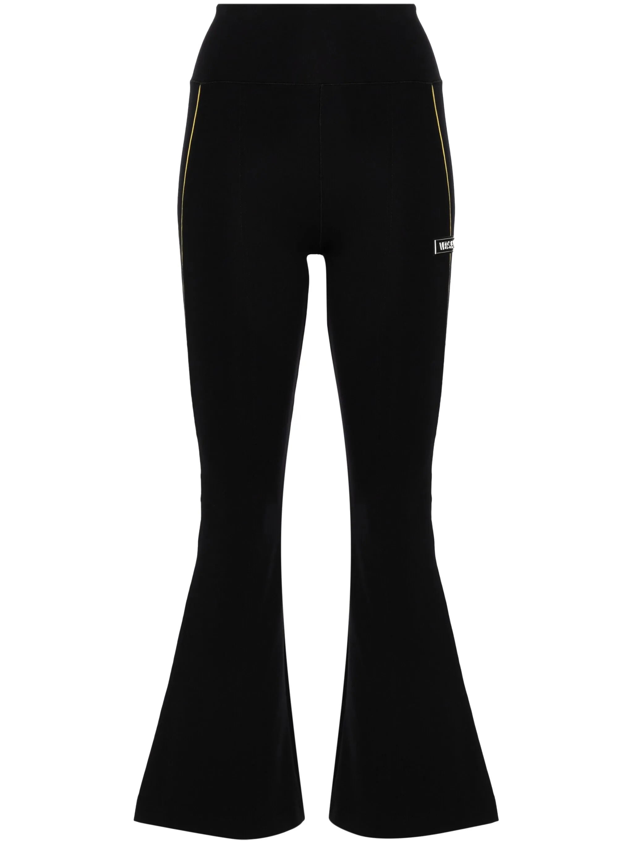 logo-appliqué flared leggings