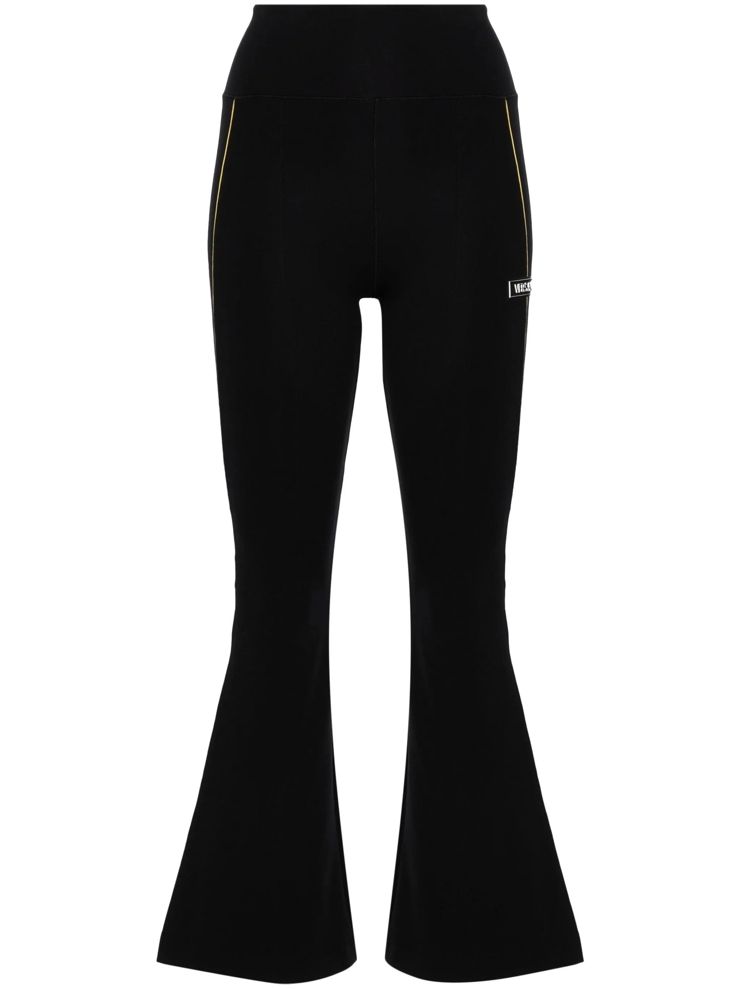 logo-appliqué flared leggings