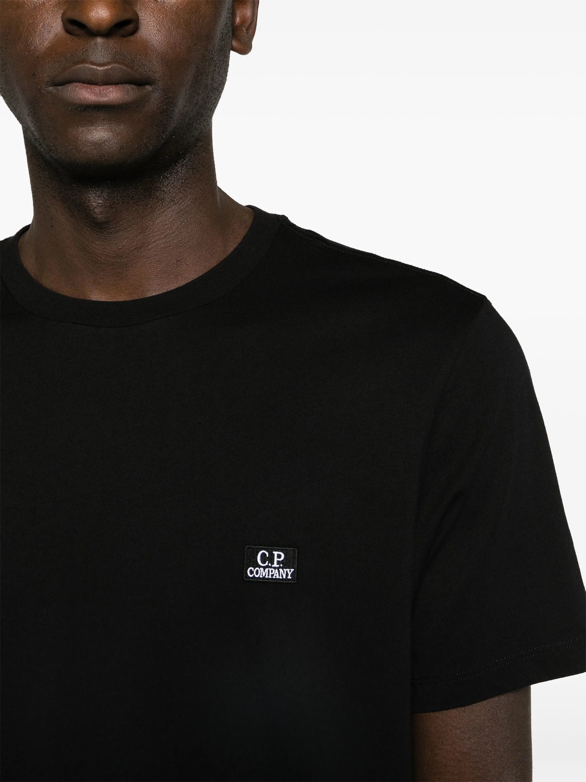 logo-patch cotton T-shirt