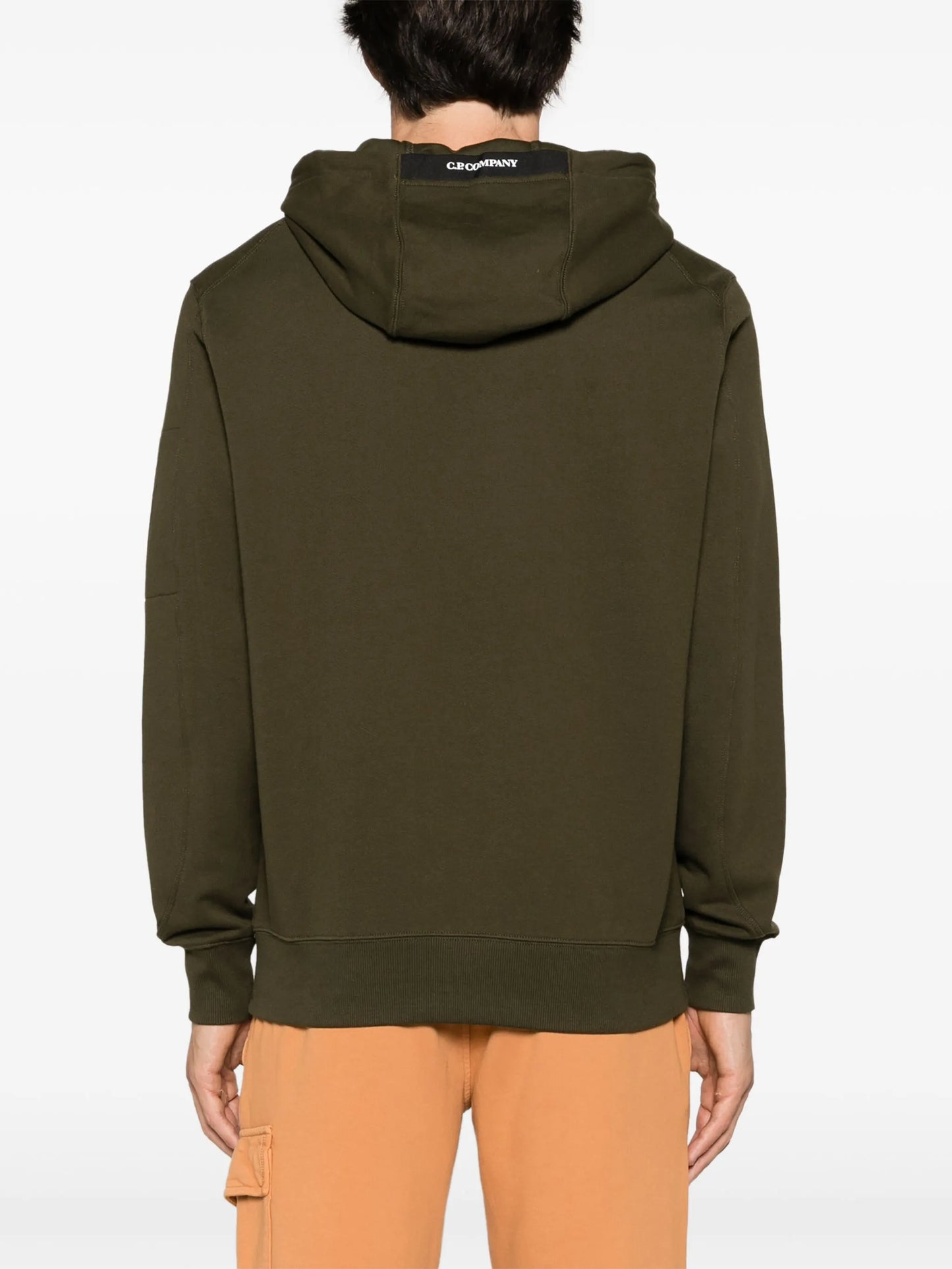 Diagonal Raised Lens-detail hoodie