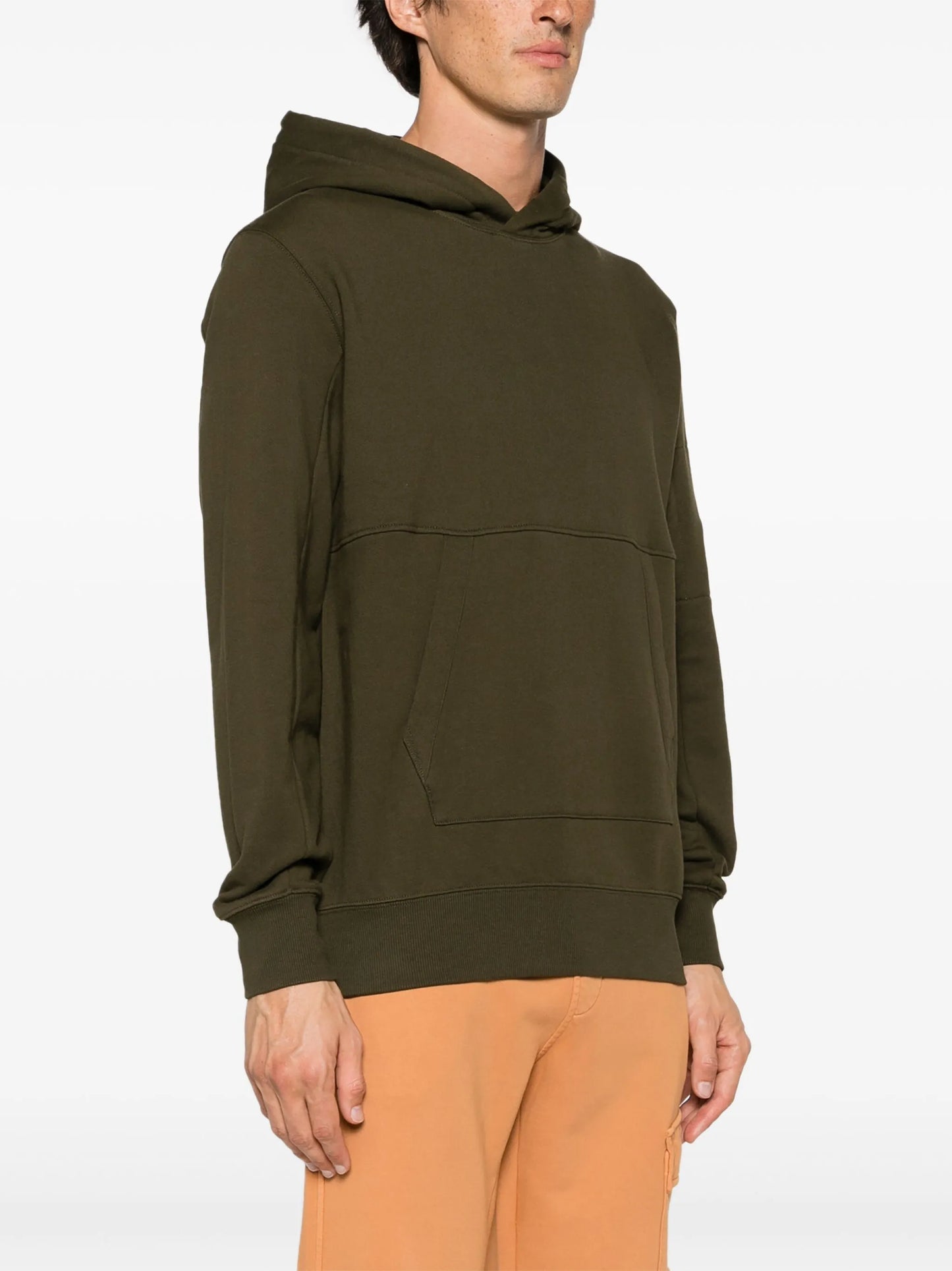 Diagonal Raised Lens-detail hoodie