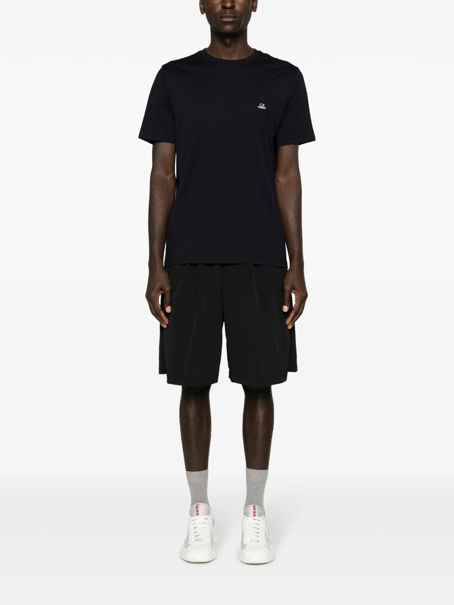 logo-patch cotton T-shirt