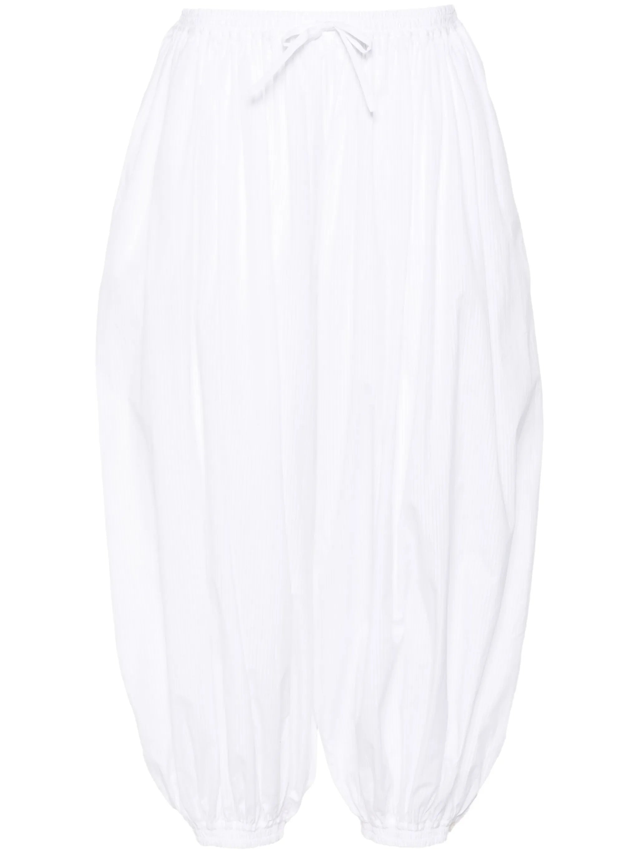 high-waist cropped trousers