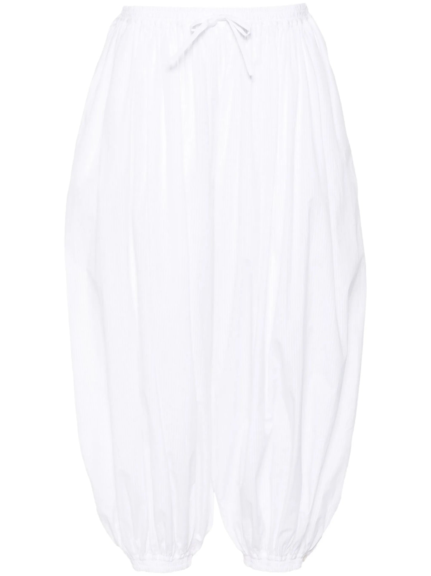 high-waist cropped trousers