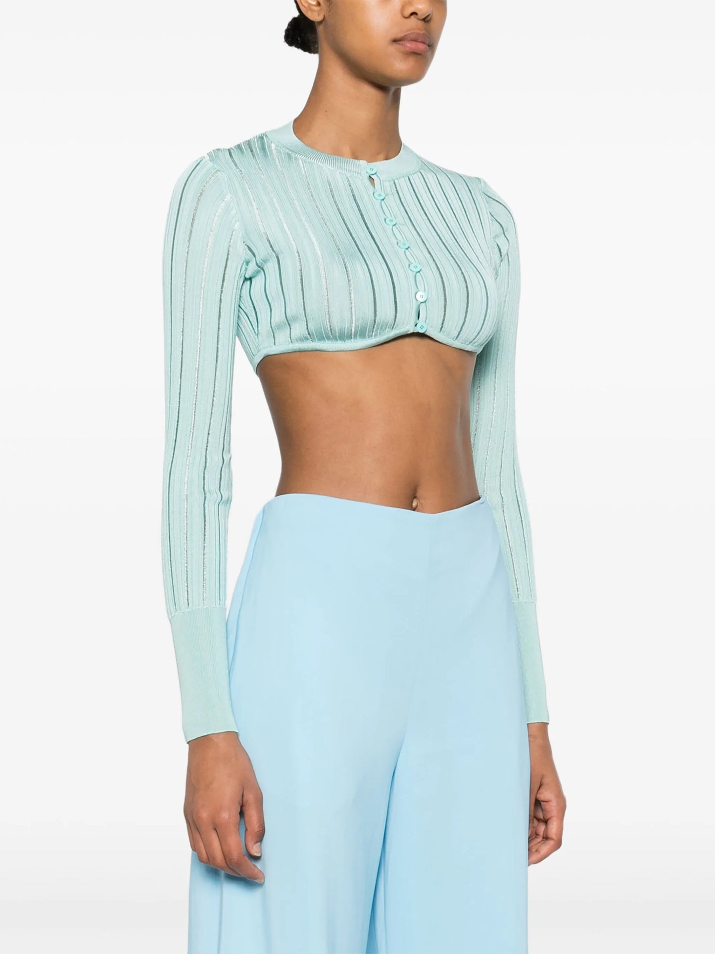 Crinoline cropped cardigan