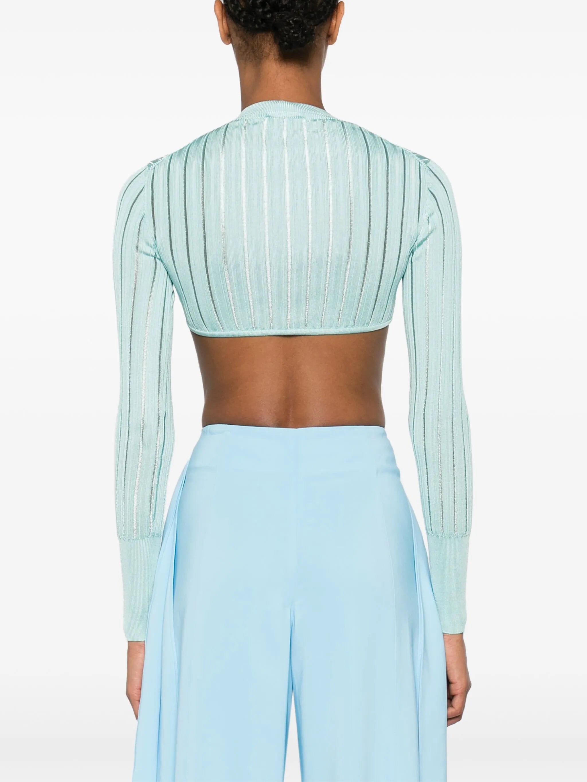 Crinoline cropped cardigan