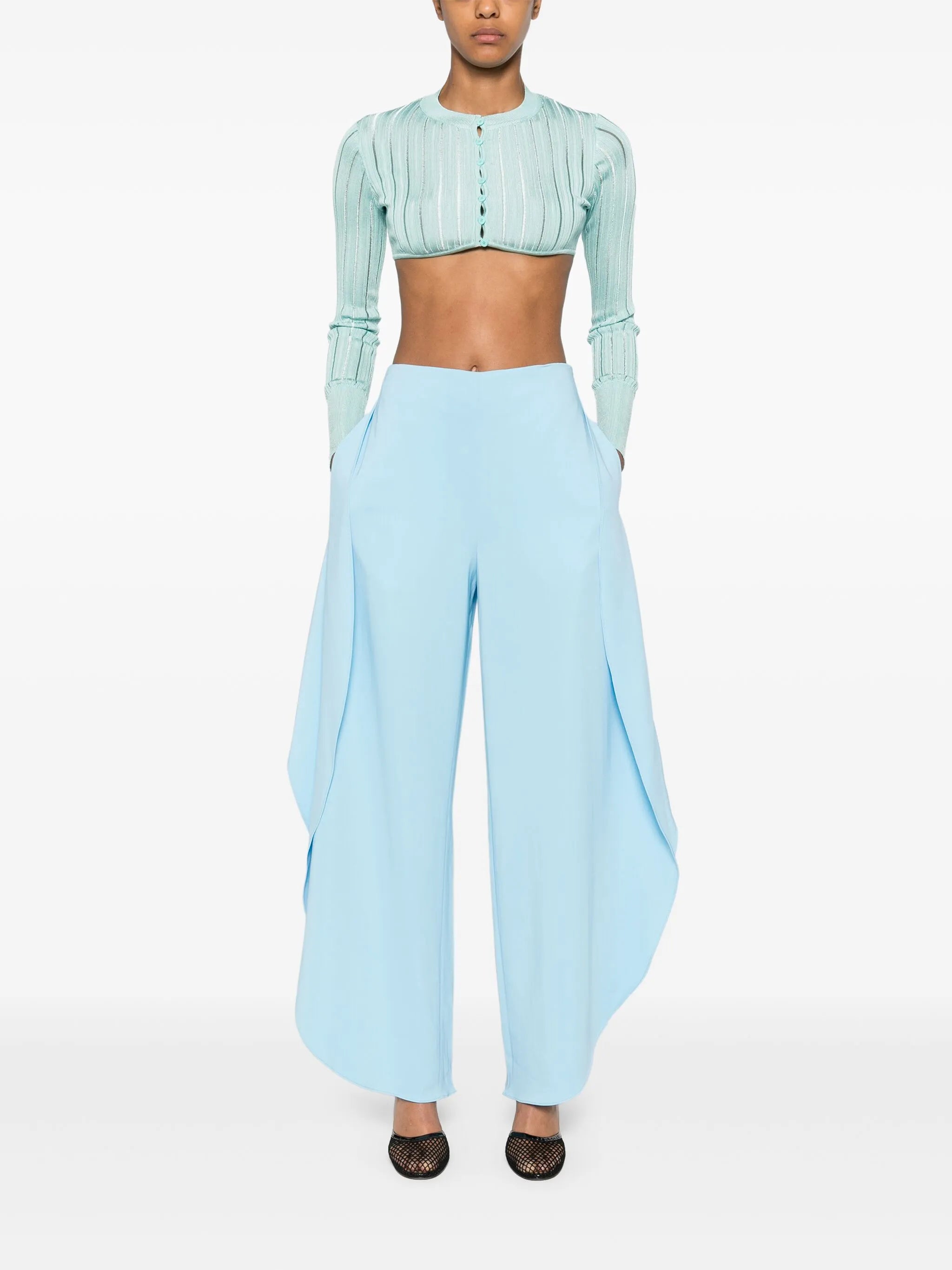 Crinoline cropped cardigan