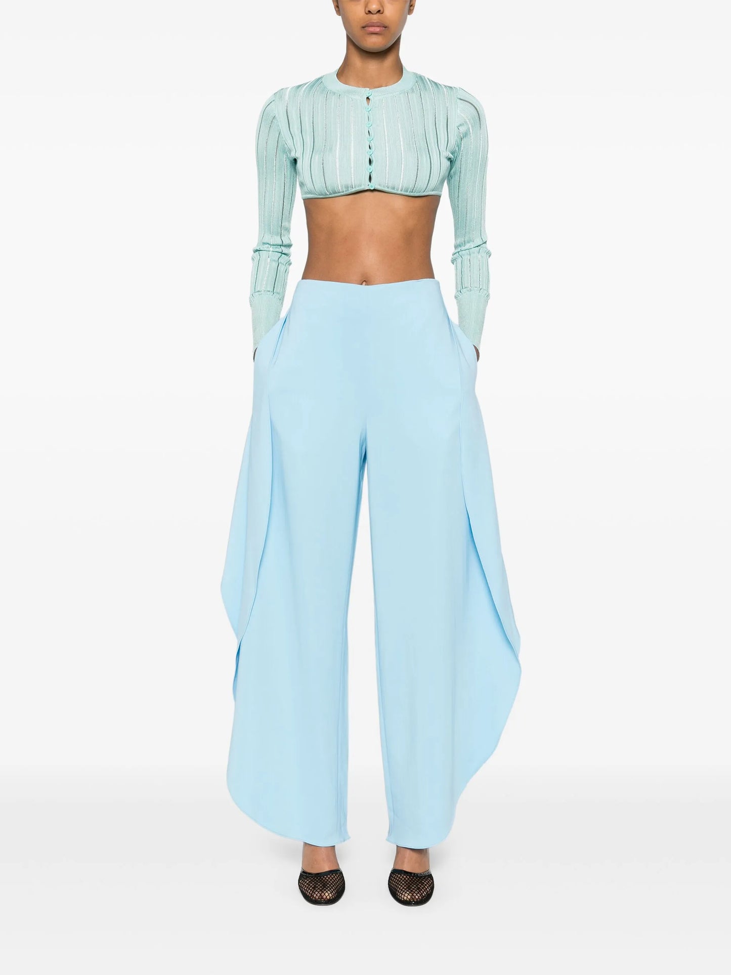 Crinoline cropped cardigan