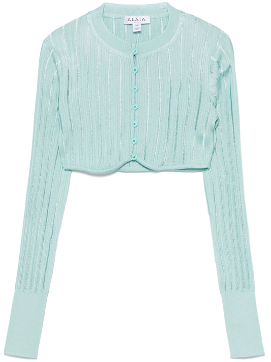 Crinoline cropped cardigan