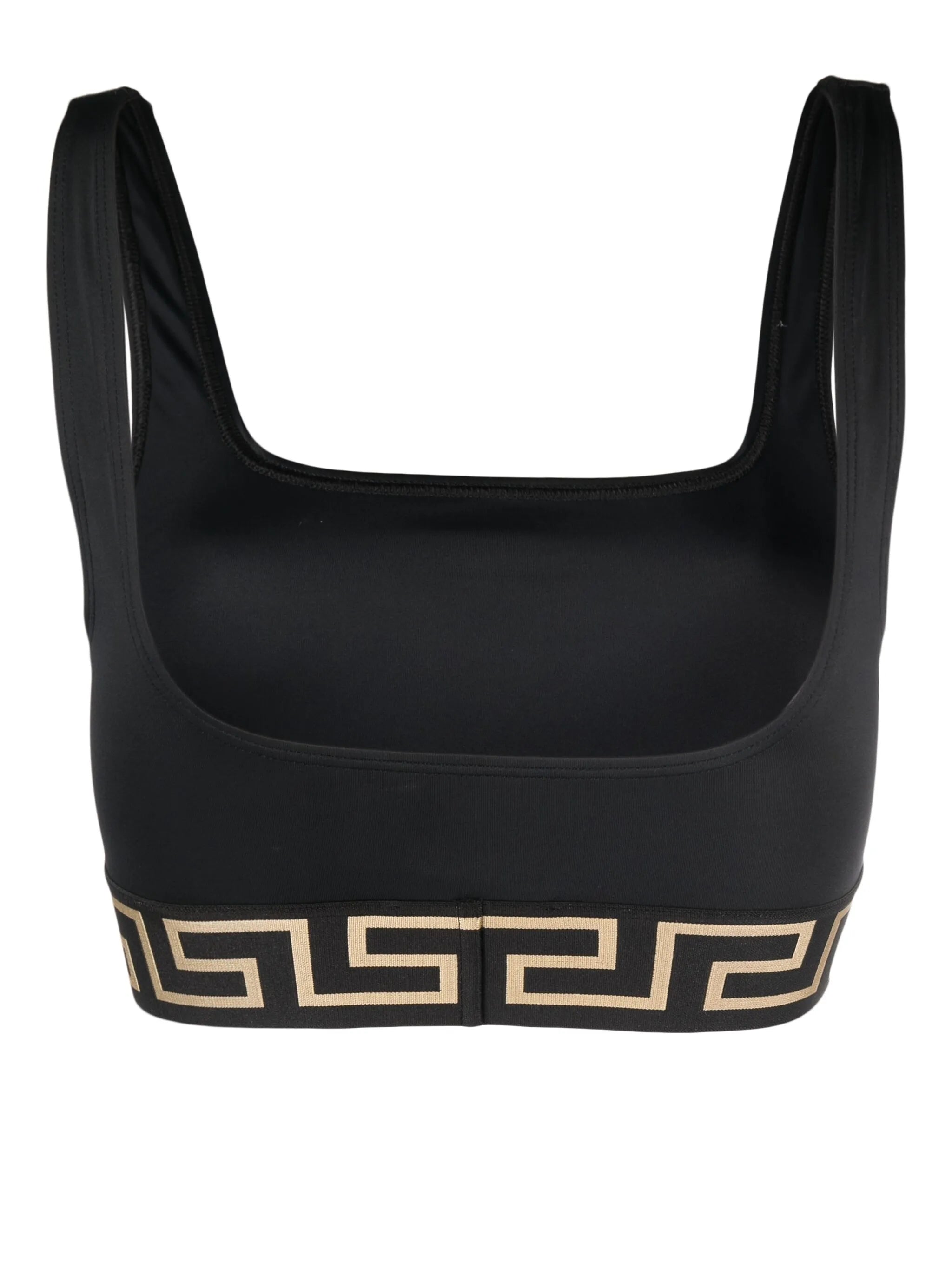 Greca-motif bikini top