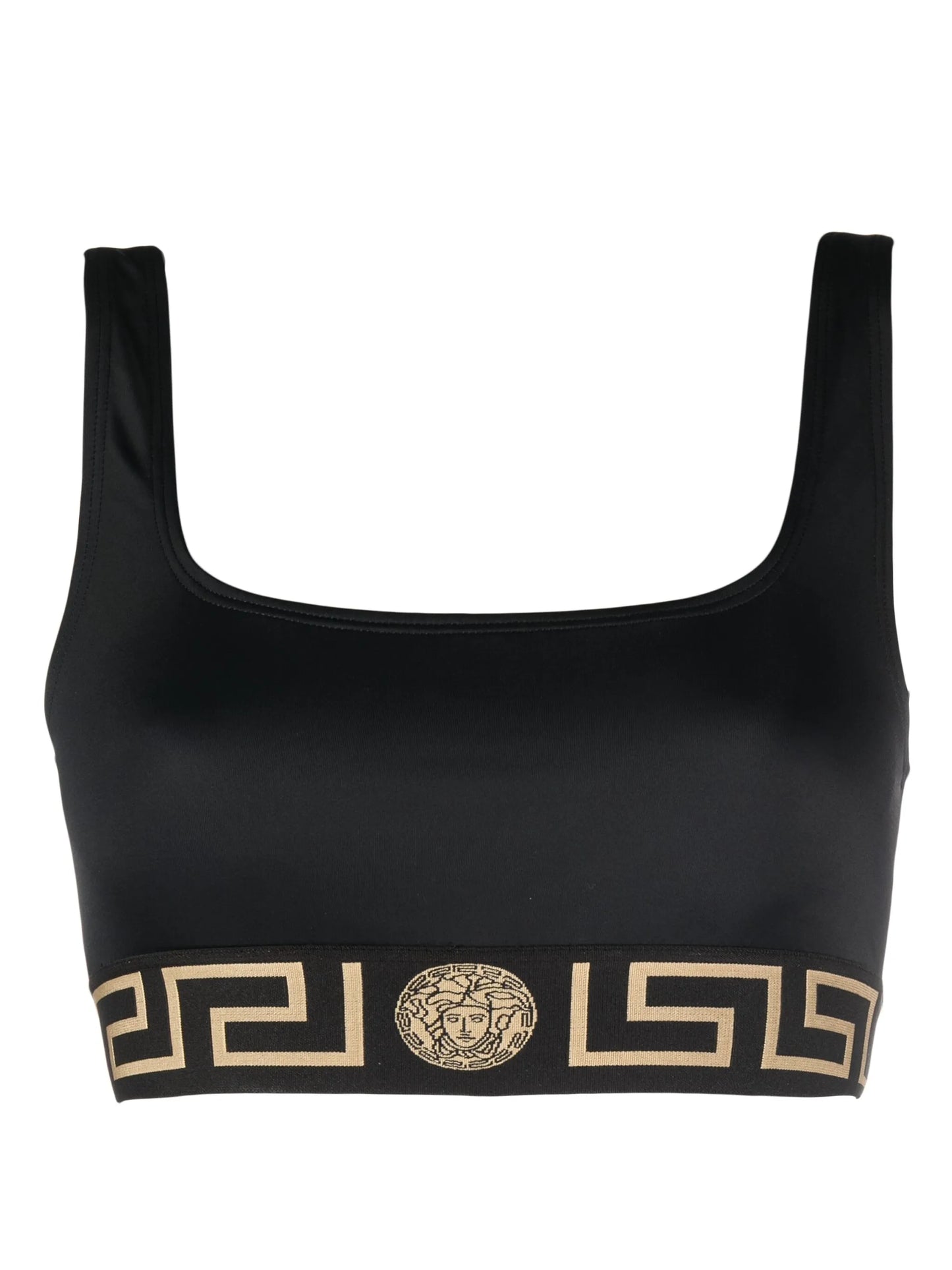 Greca-motif bikini top