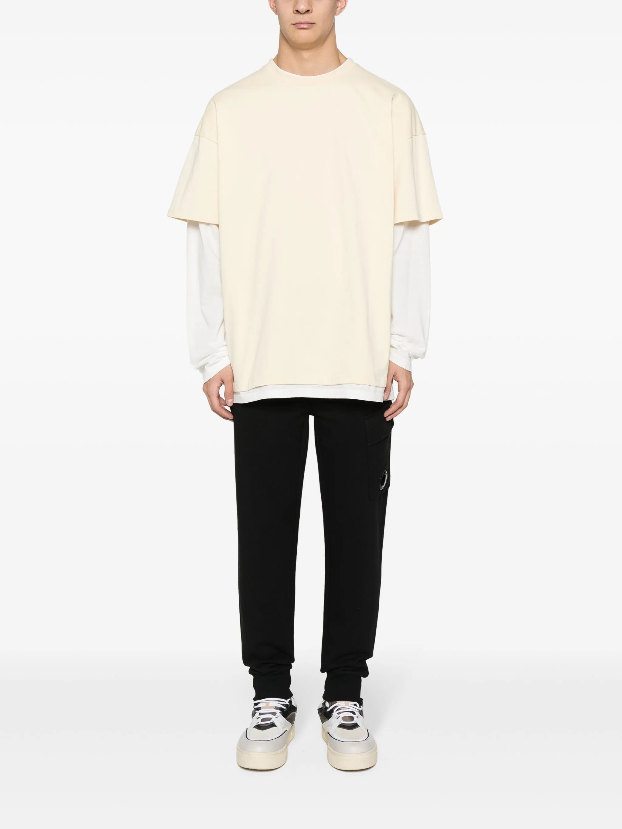 Lens-detail cargo trousers