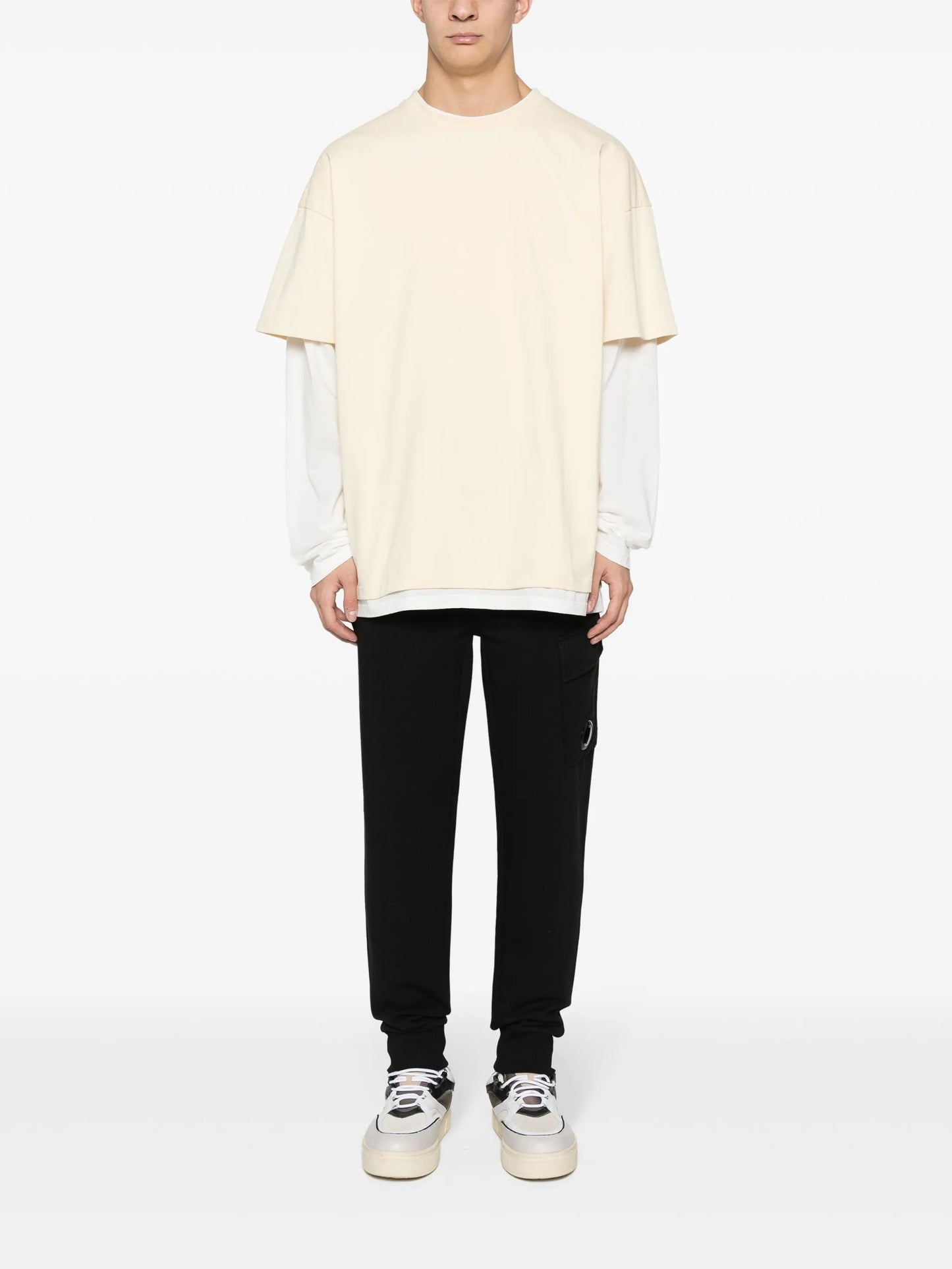 Lens-detail cargo trousers