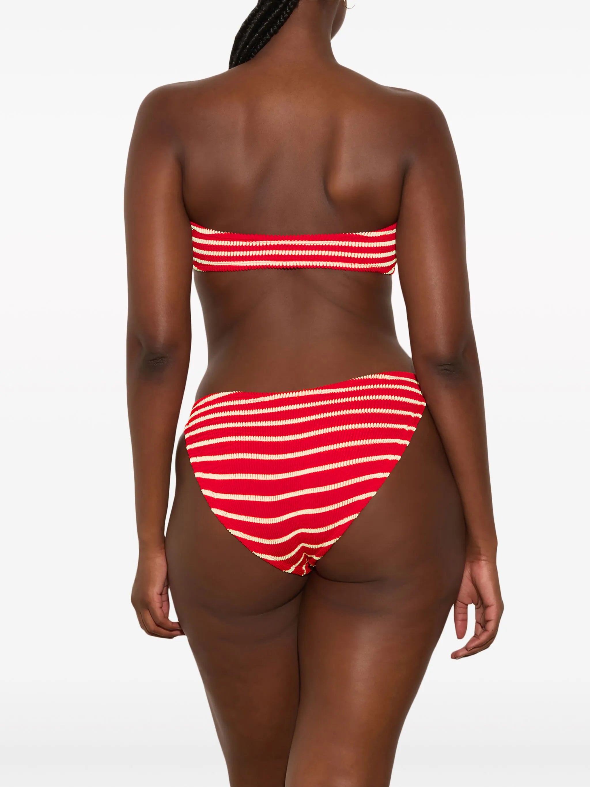 Jean striped bikini