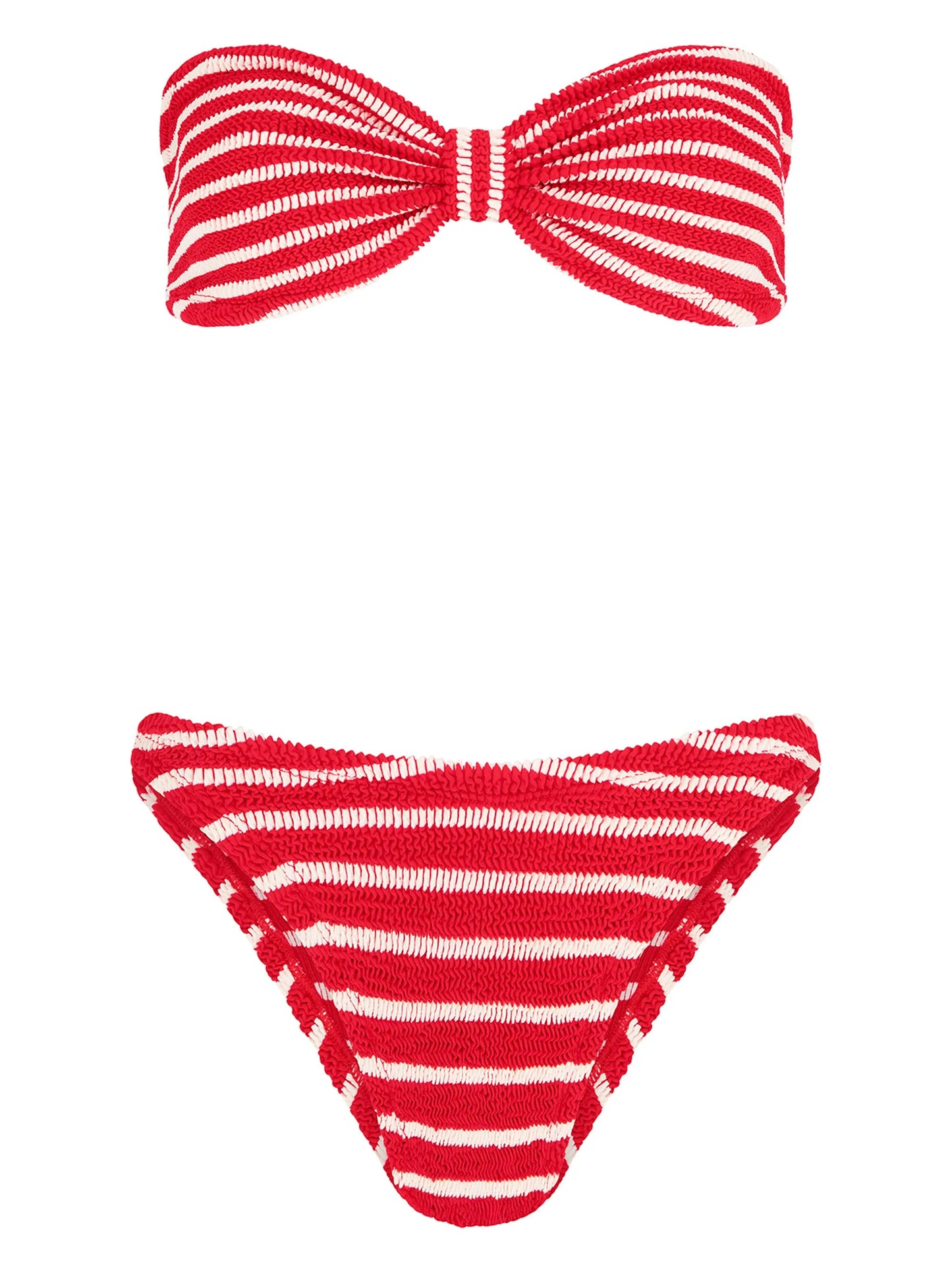 Jean striped bikini