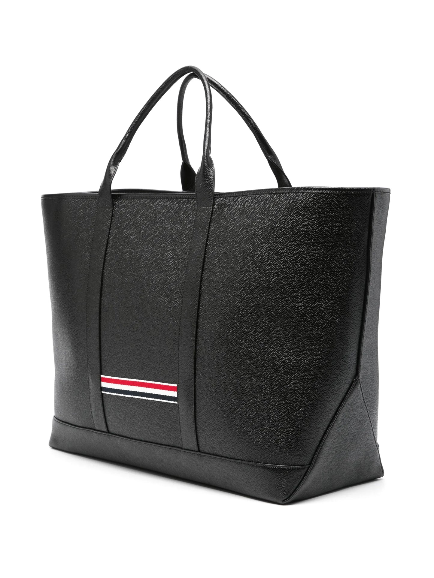 4-Bar leather tote bag