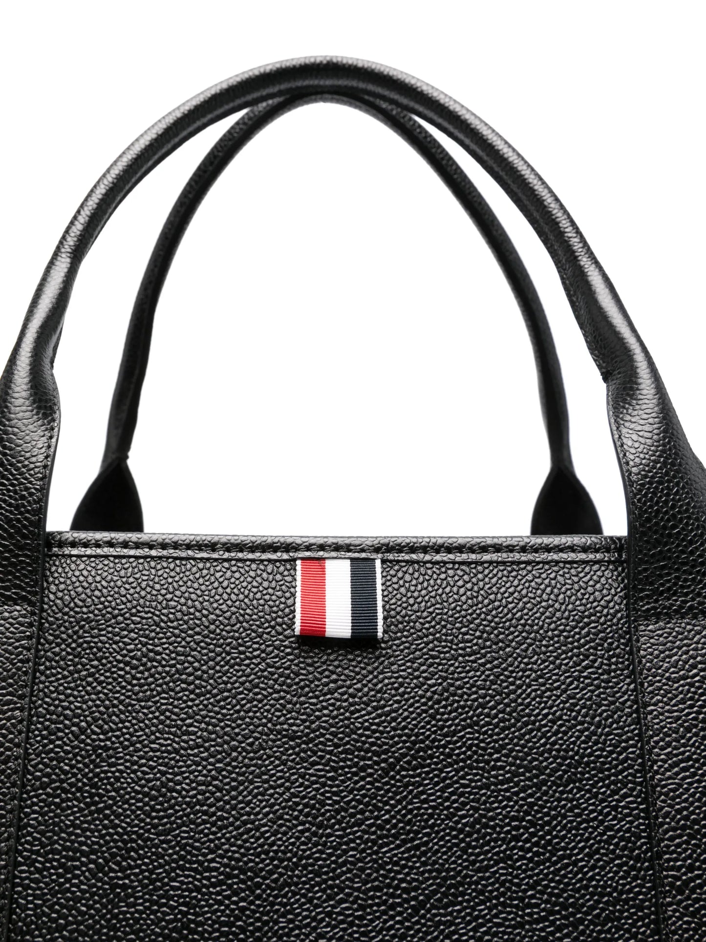 4-Bar leather tote bag